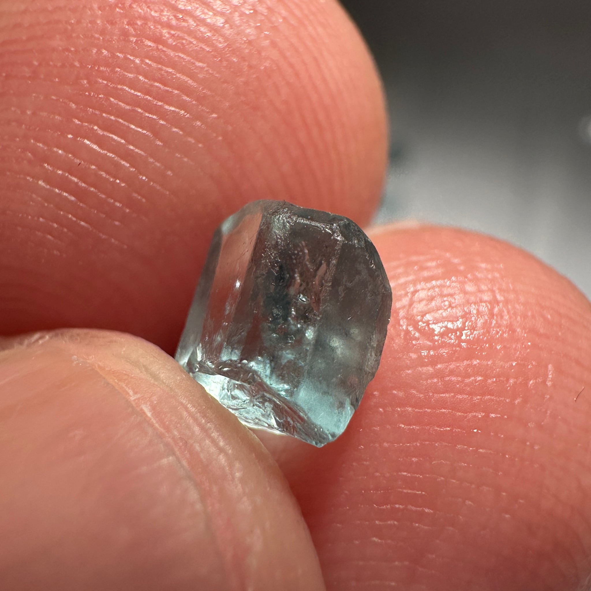 Blue Apatite Crystal, 1.25ct, Merelani, Tanzania, Untreated Unheated