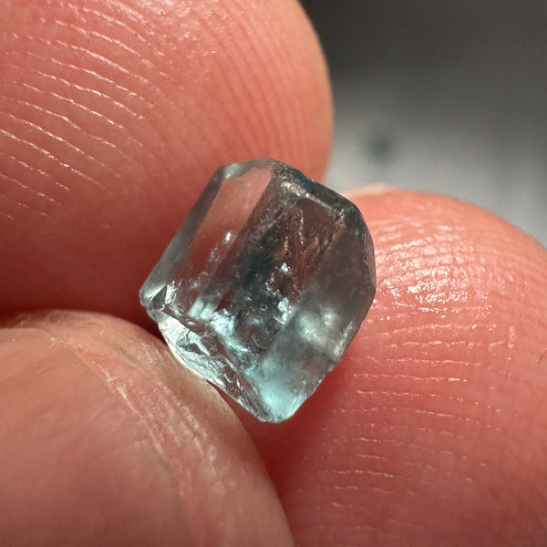 Blue Apatite Crystal, 1.25ct, Merelani, Tanzania, Untreated Unheated