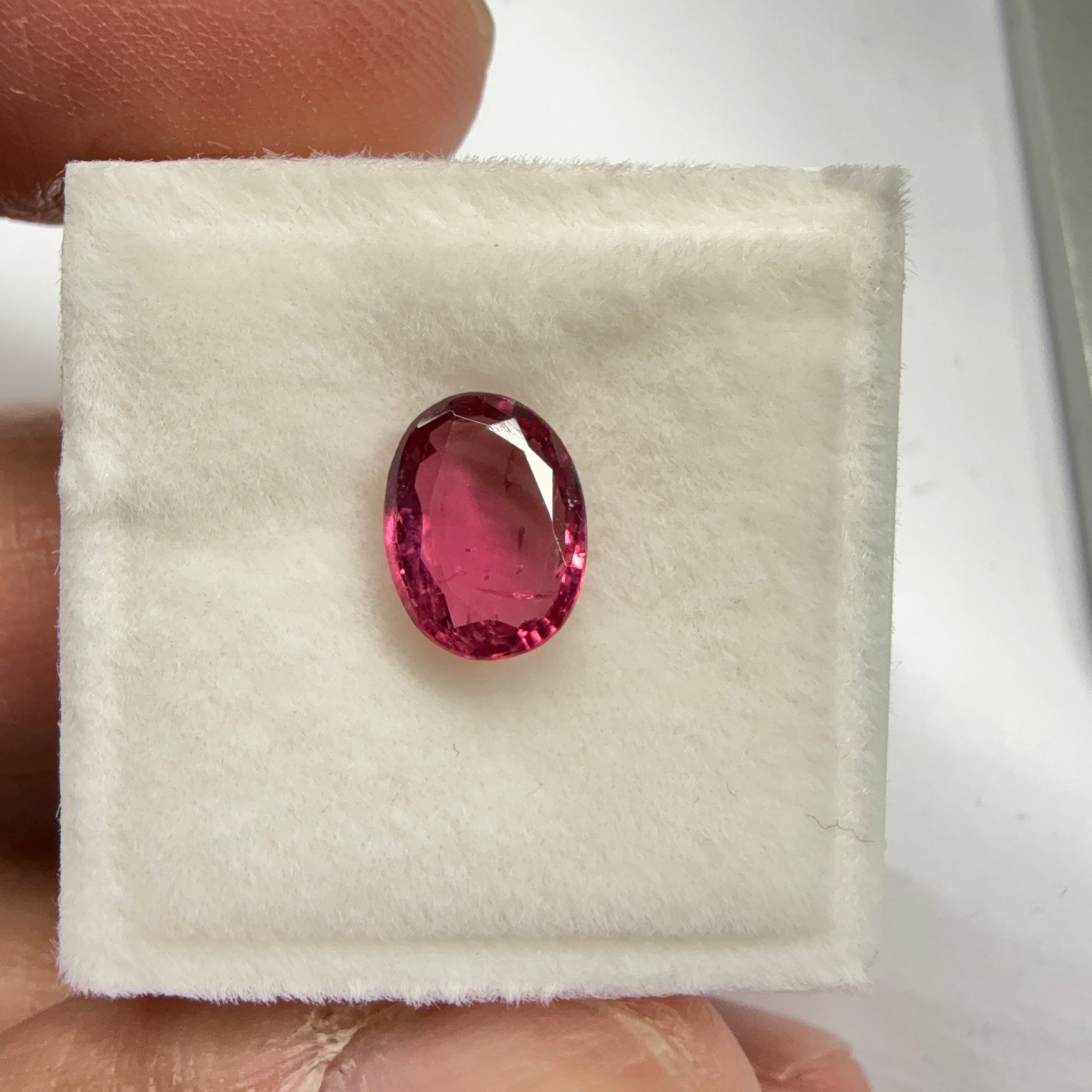 Rubellite Tourmaline, Native Cut, 1.42ct, Congo. Untreated Unheated