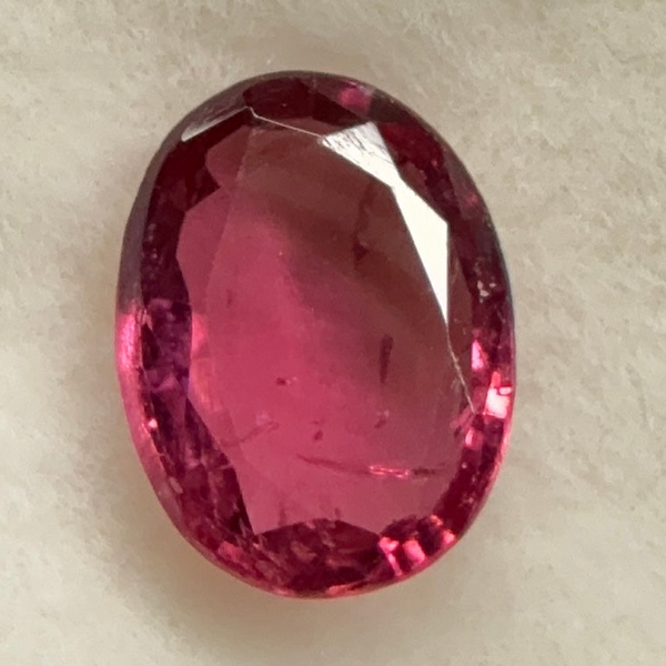 Rubellite Tourmaline, Native Cut, 1.42ct, Congo. Untreated Unheated