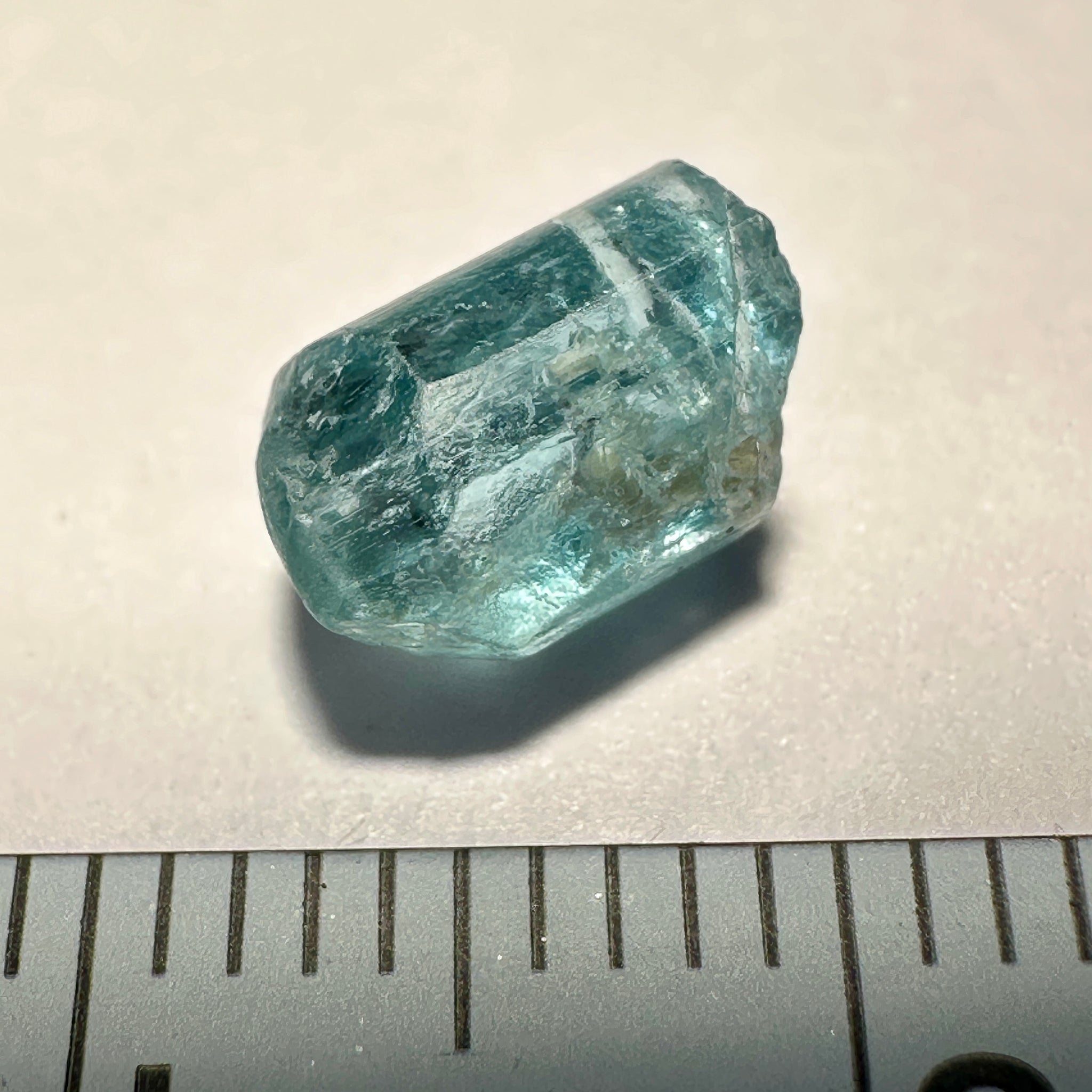 Blue Apatite Crystal, 1.64ct, Merelani, Tanzania, Untreated Unheated