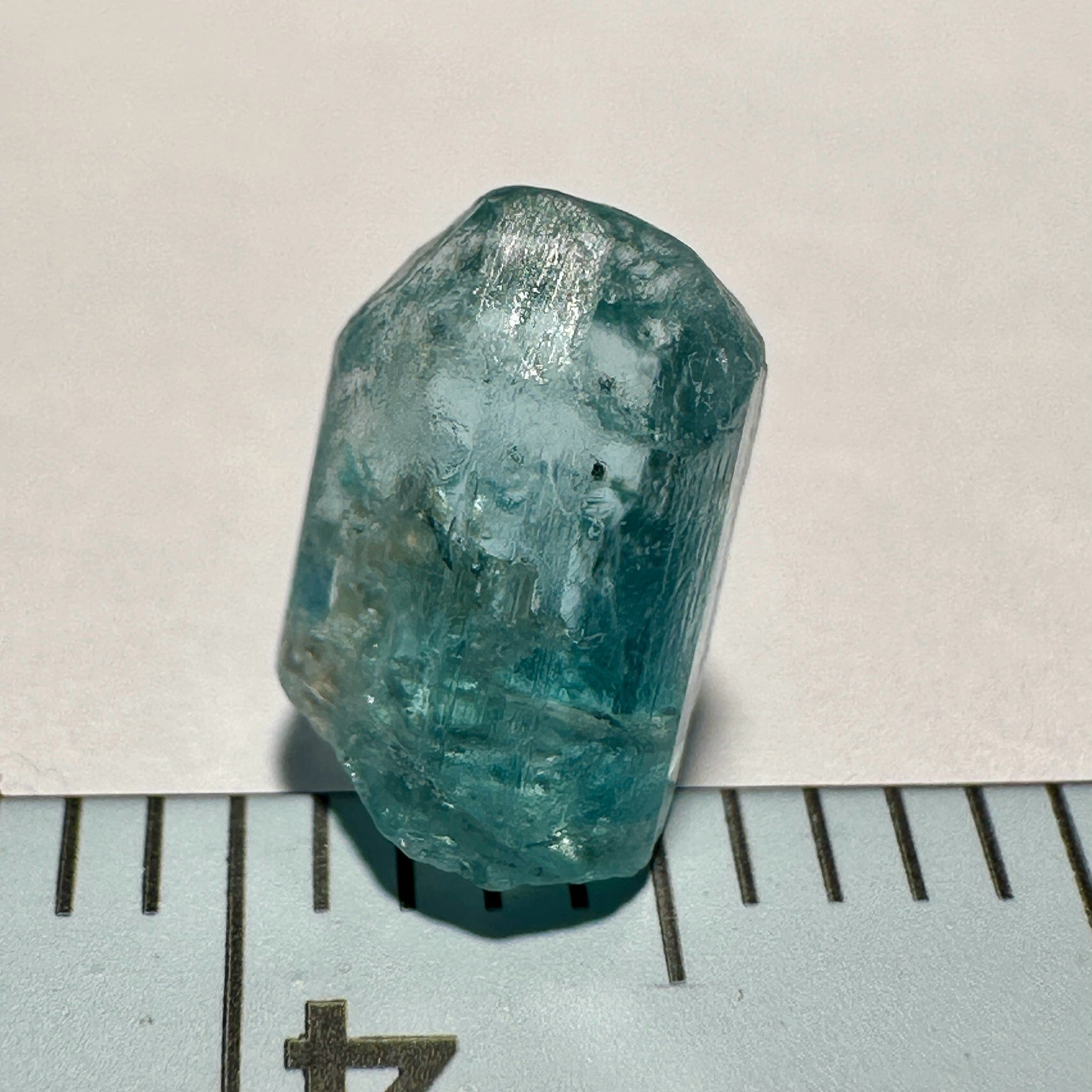 1.64ct Blue Apatite Crystal, Merelani, Tanzania, Untreated Unheated