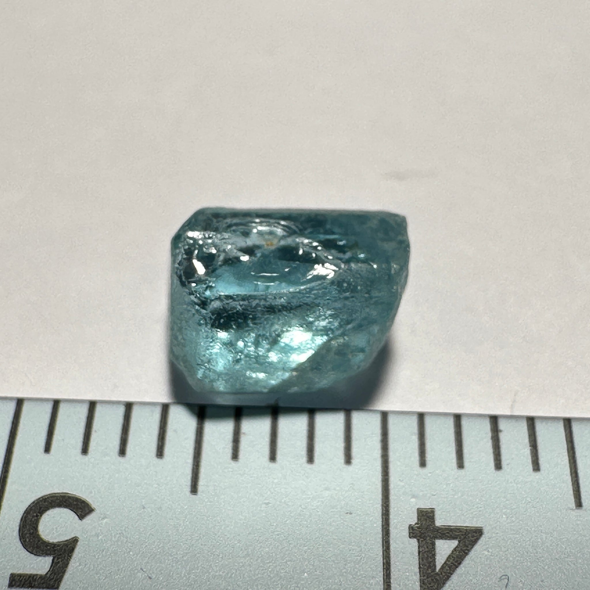 Blue Apatite Crystal, 1.58ct, Merelani, Tanzania, Untreated Unheated