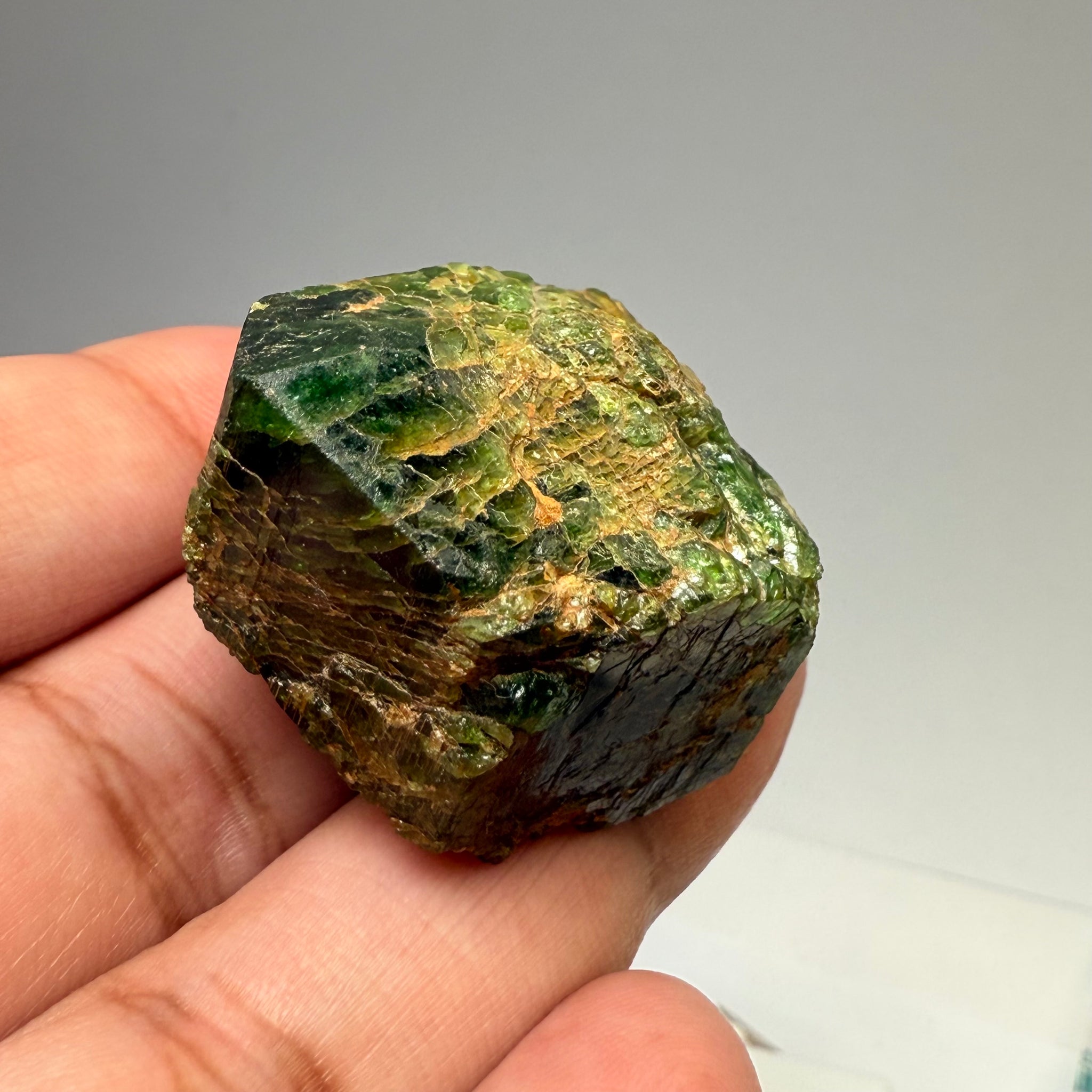 Chrome Tourmaline Crystal, Commander Mine, Tanzania, 196.50ct / 39.60gm Untreated Unheated