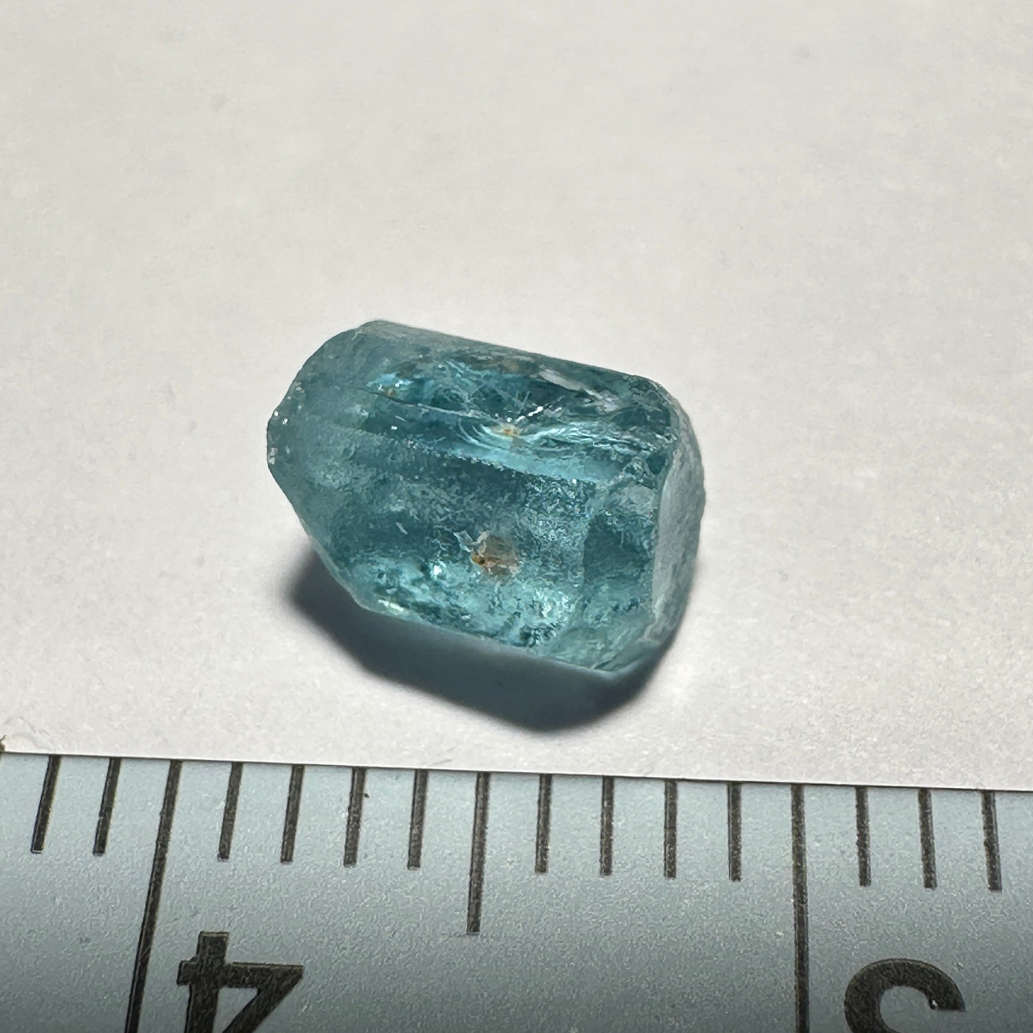 Blue Apatite Crystal, 1.58ct, Merelani, Tanzania, Untreated Unheated