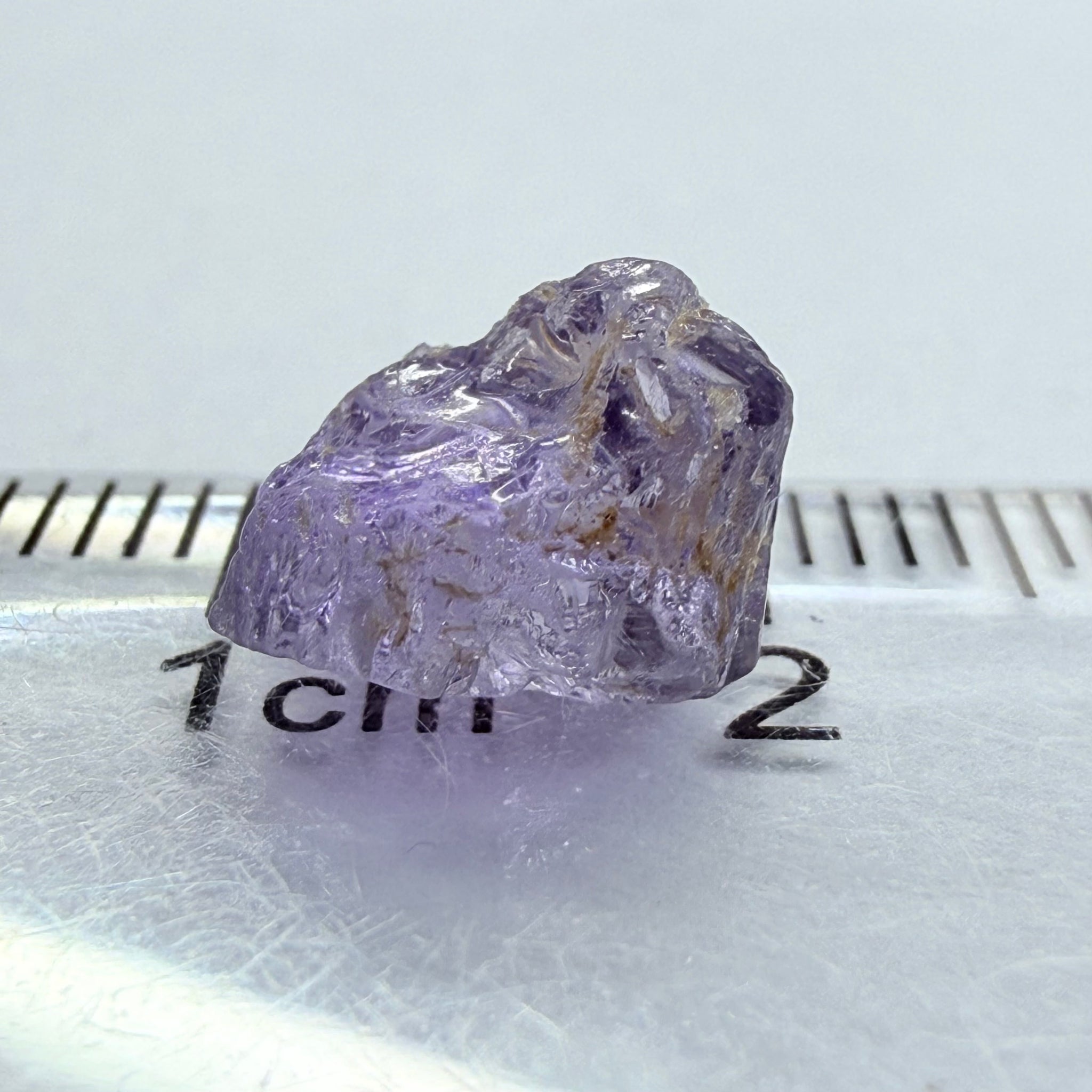 Purple Scapolite, 3.12ct, Tanzania, Untreated Unheated, vvs-if, flat shape