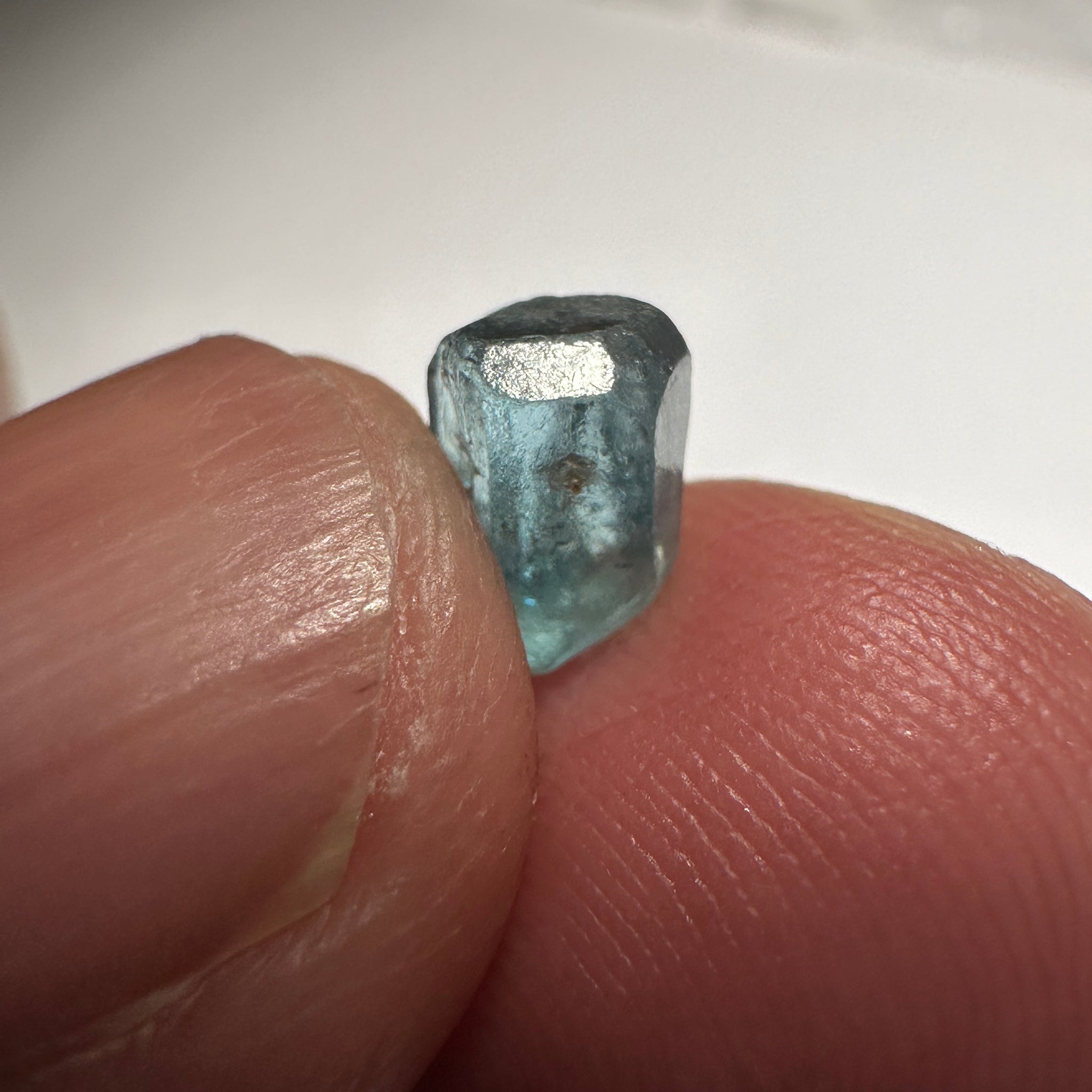 Blue Apatite Crystal, 1.58ct, Merelani, Tanzania, Untreated Unheated