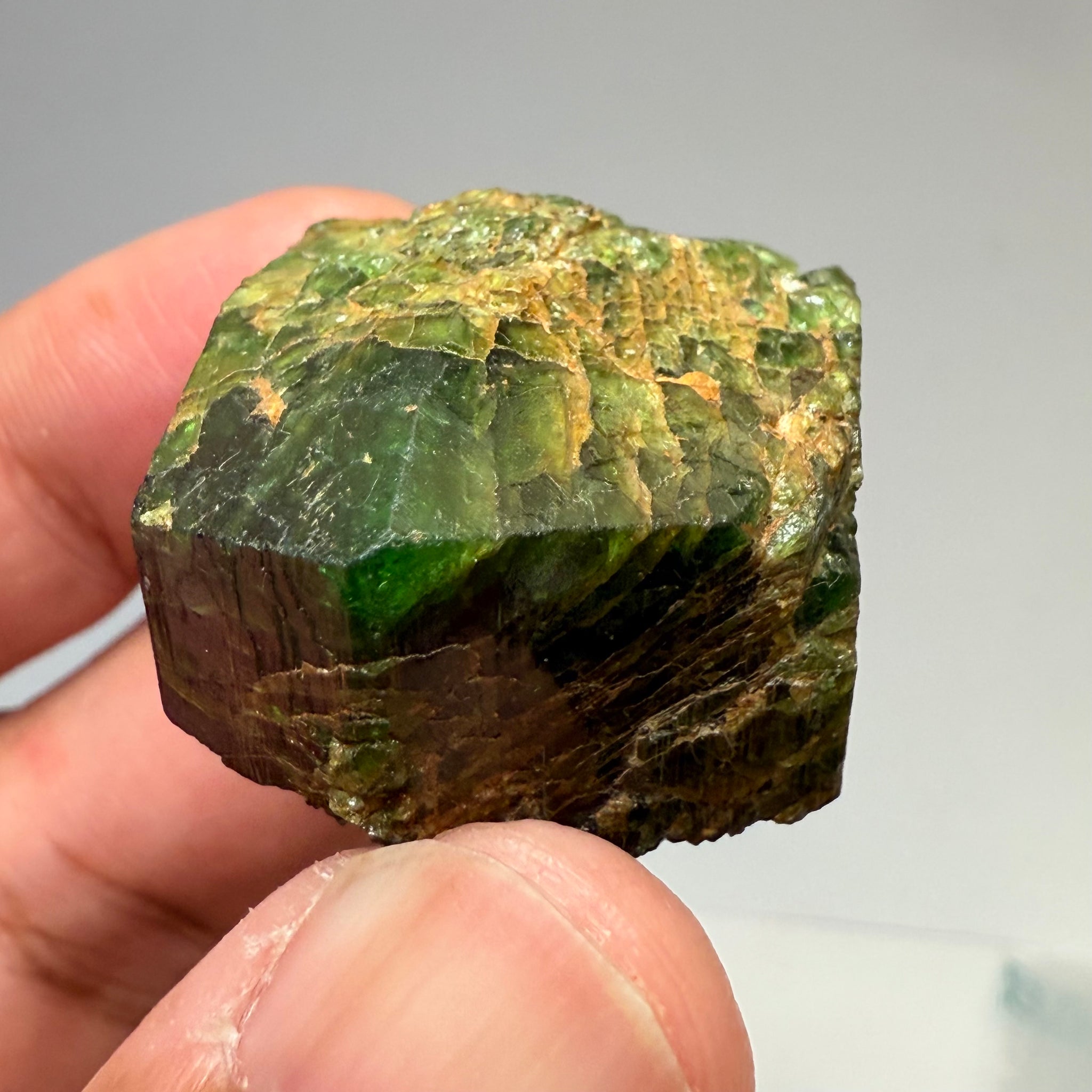Chrome Tourmaline Crystal, Commander Mine, Tanzania, 196.50ct / 39.60gm Untreated Unheated