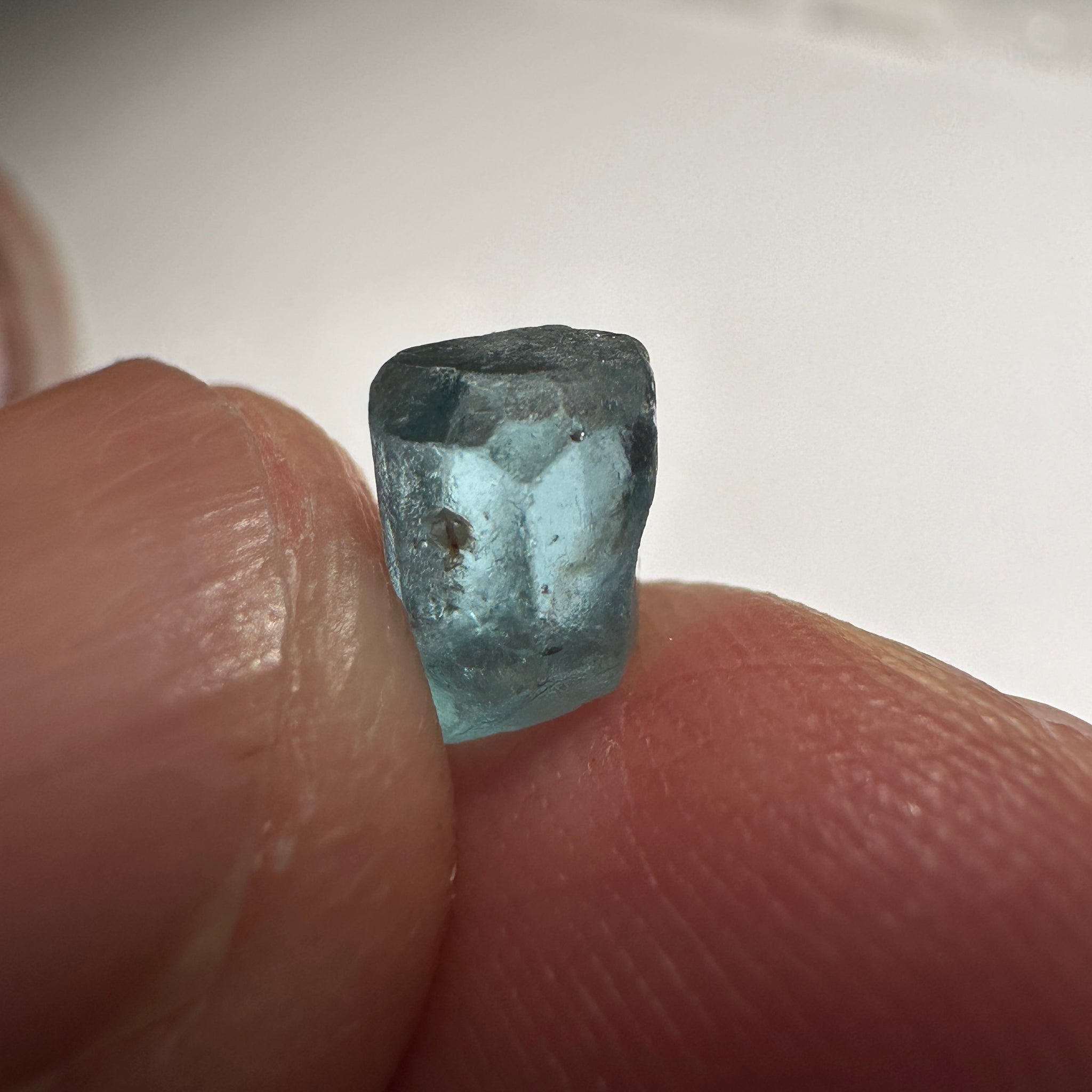Blue Apatite Crystal, 1.58ct, Merelani, Tanzania, Untreated Unheated