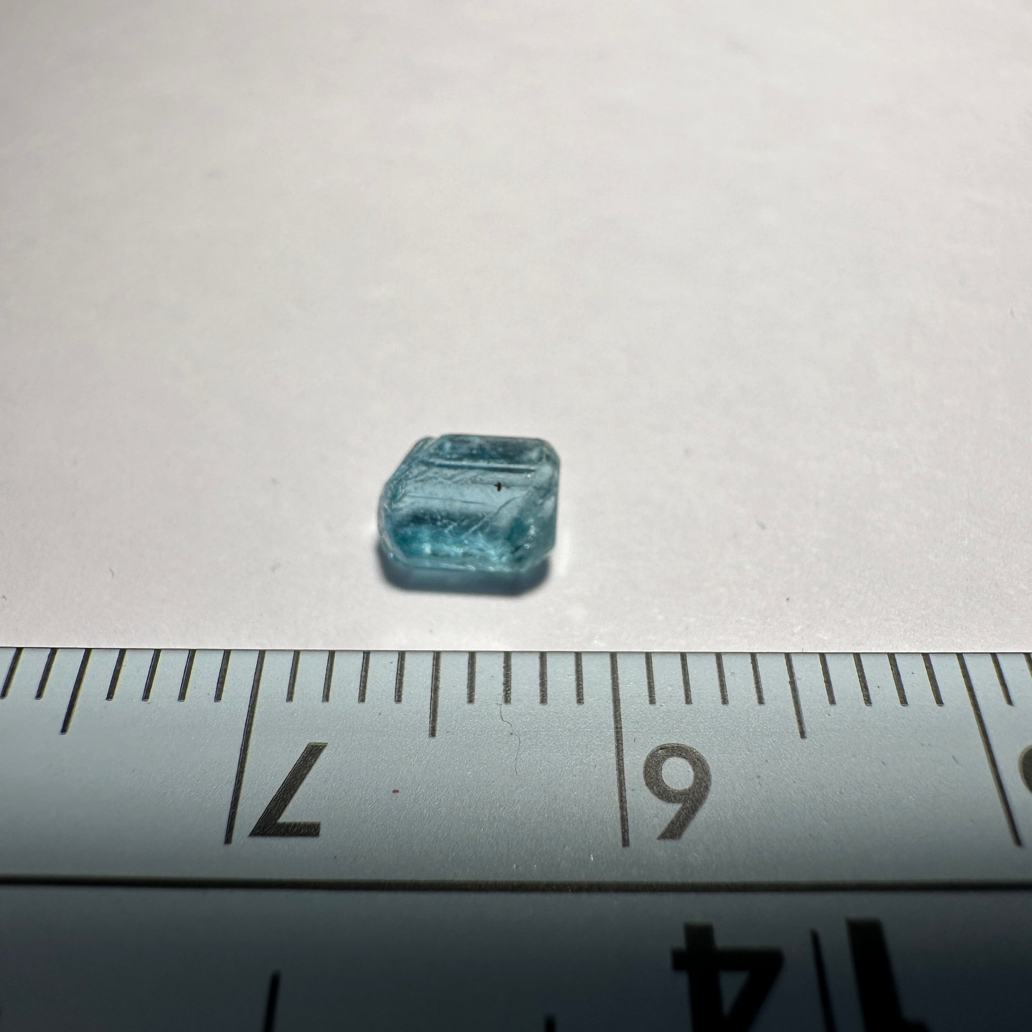 Blue Apatite Crystal, 0.86ct, Merelani, Tanzania, Untreated Unheated