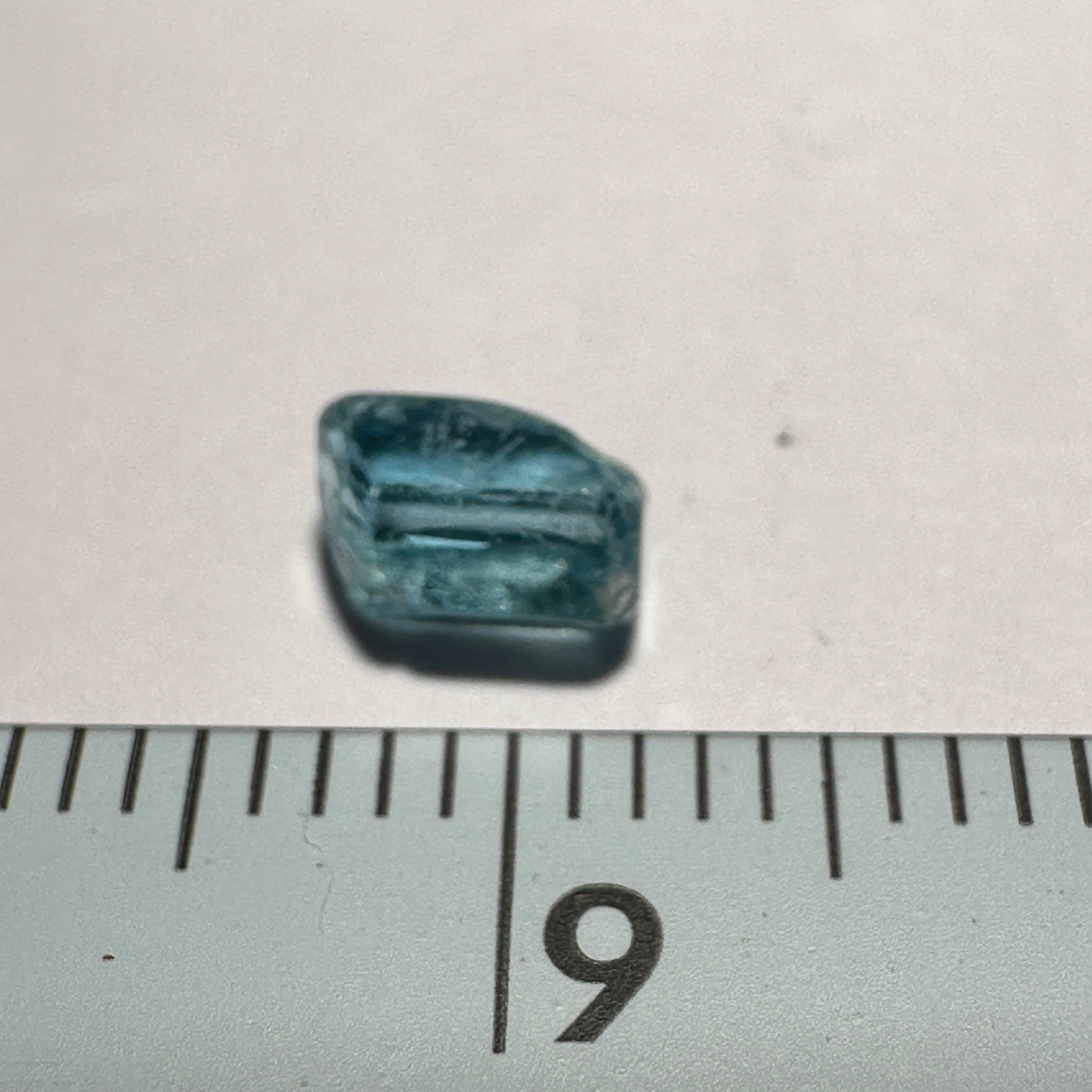 0.86ct Blue Apatite Crystal, Merelani, Tanzania, Untreated Unheated