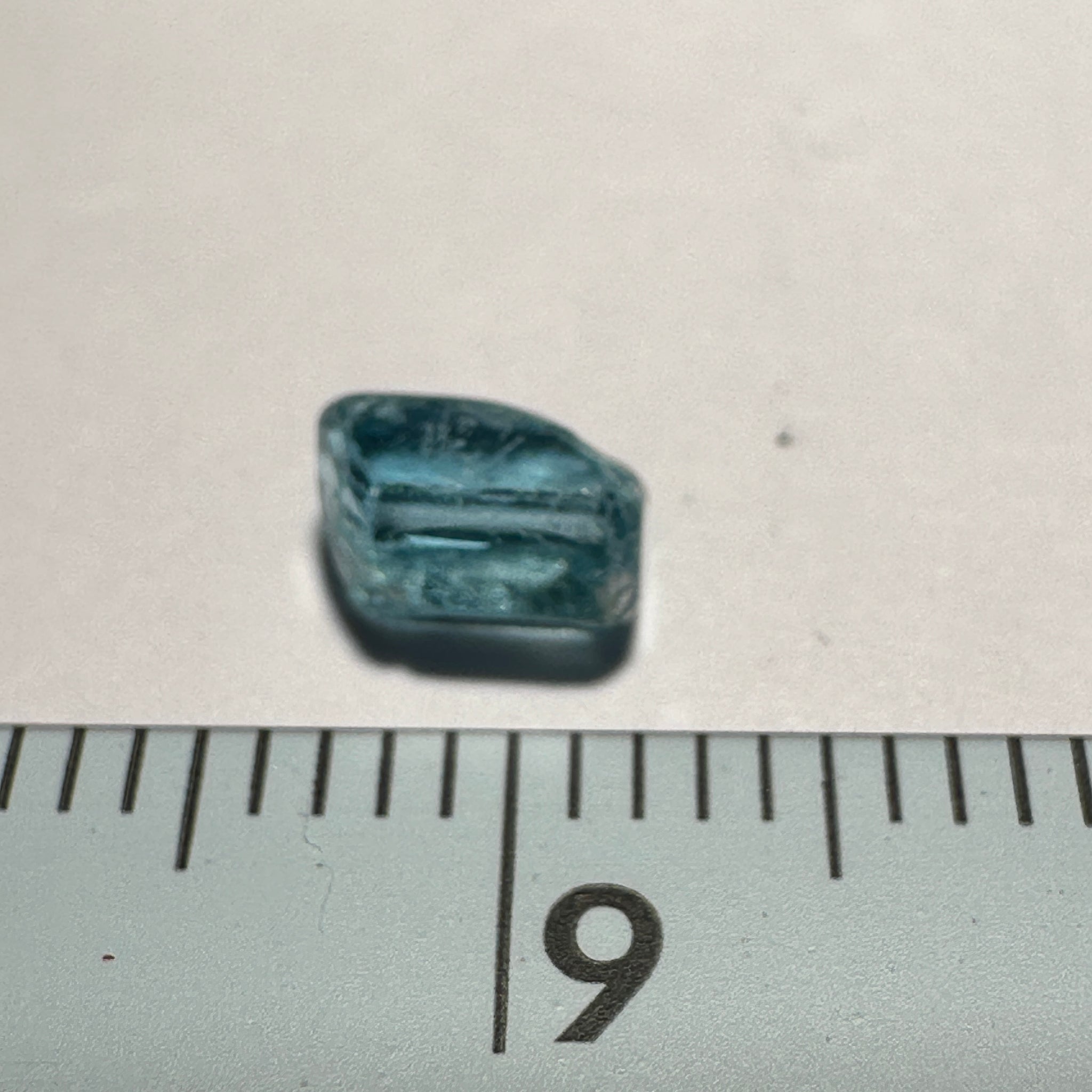 Blue Apatite Crystal, 0.86ct, Merelani, Tanzania, Untreated Unheated