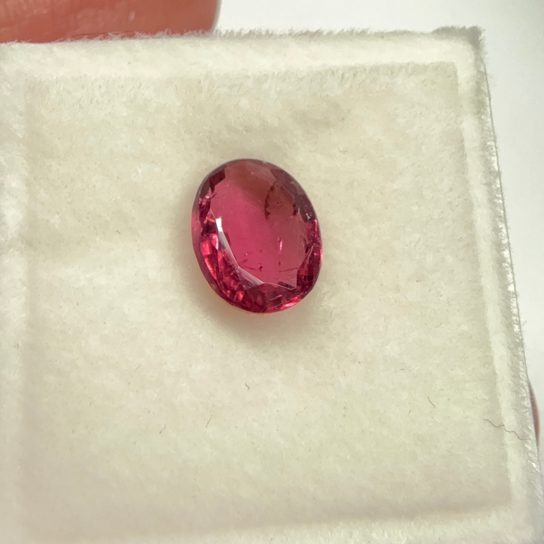 Rubellite Tourmaline, Native Cut, 1.42ct, Congo. Untreated Unheated