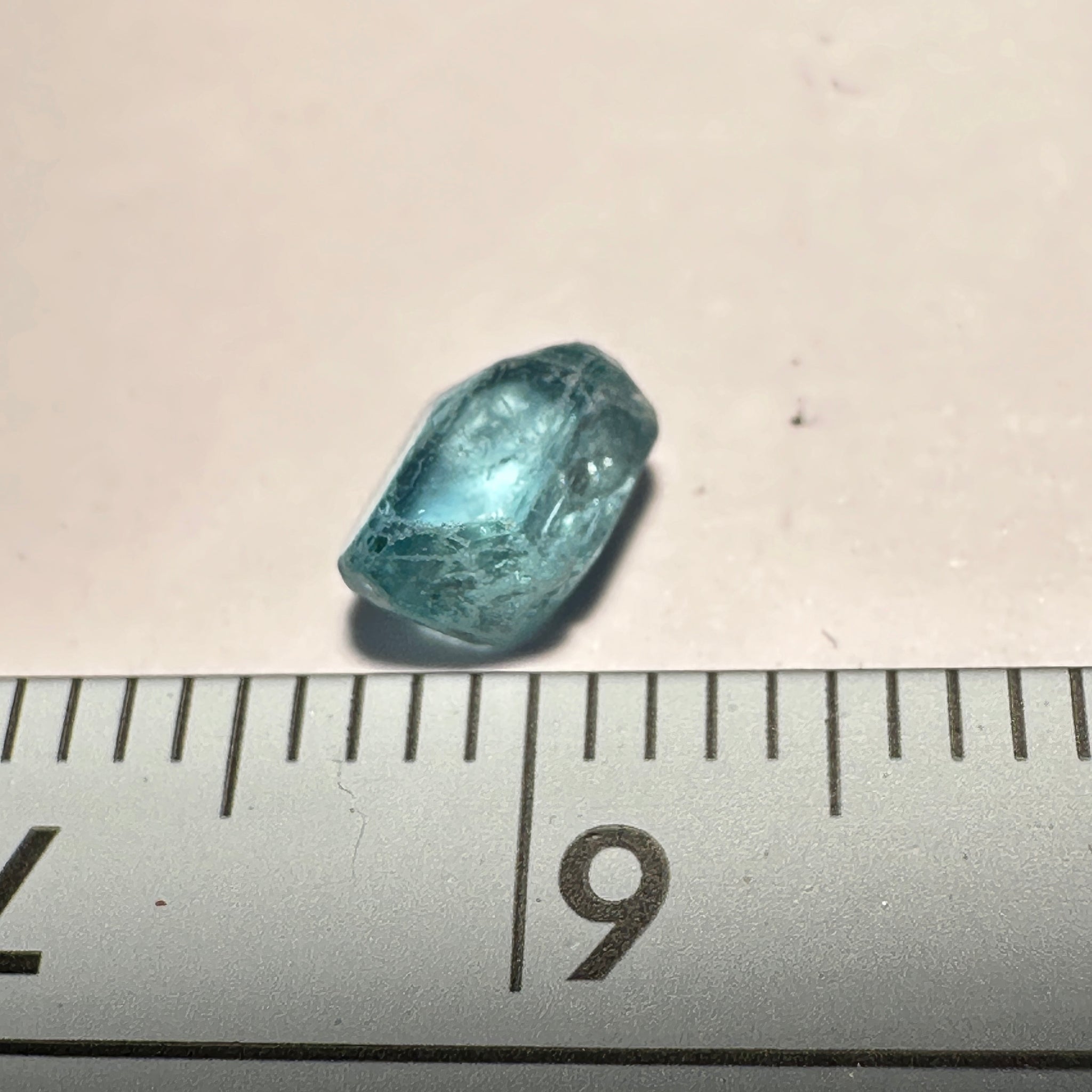 Blue Apatite Crystal, 0.86ct, Merelani, Tanzania, Untreated Unheated