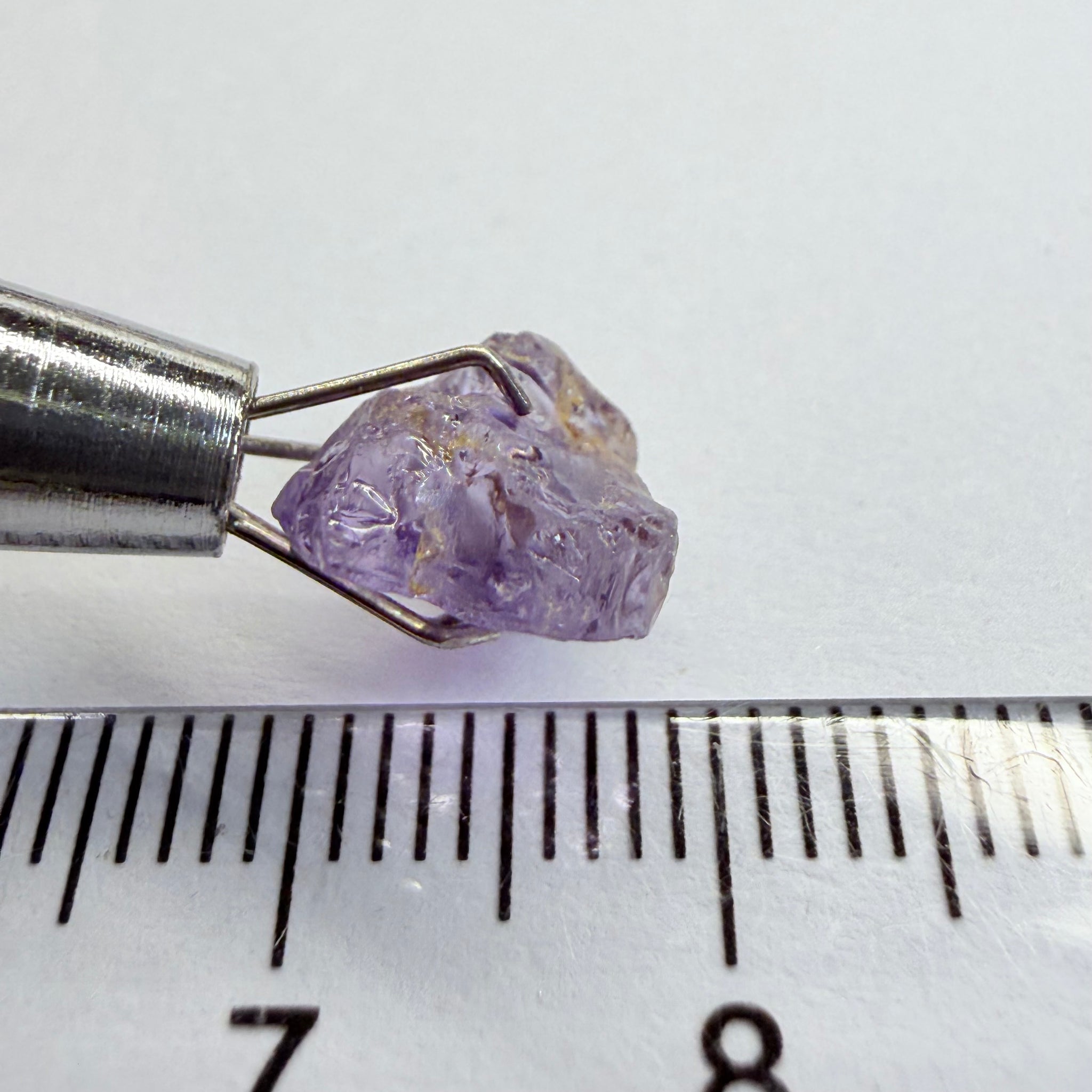 Purple Scapolite, 3.12ct, Tanzania, Untreated Unheated, vvs-if, flat shape