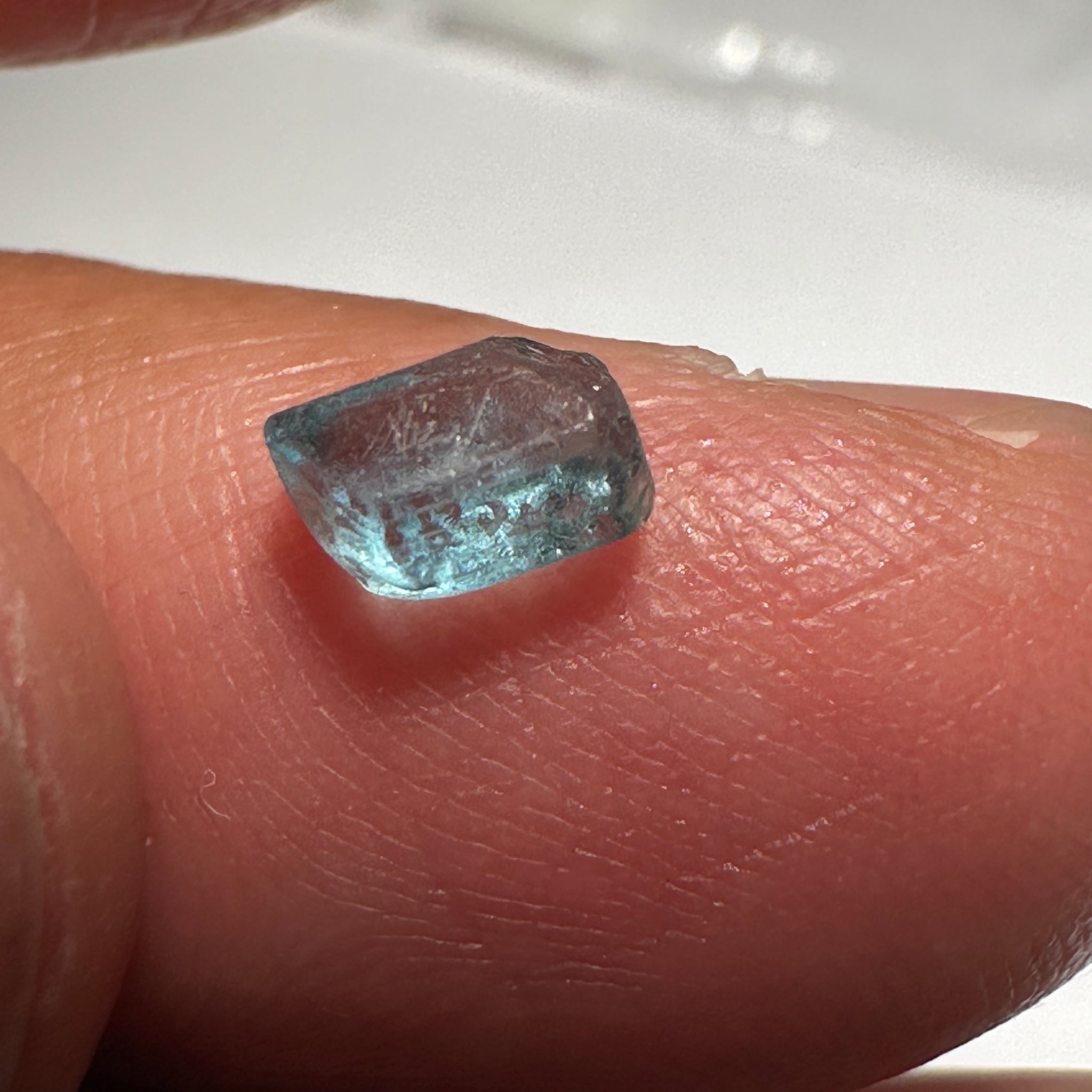 Blue Apatite Crystal, 0.86ct, Merelani, Tanzania, Untreated Unheated