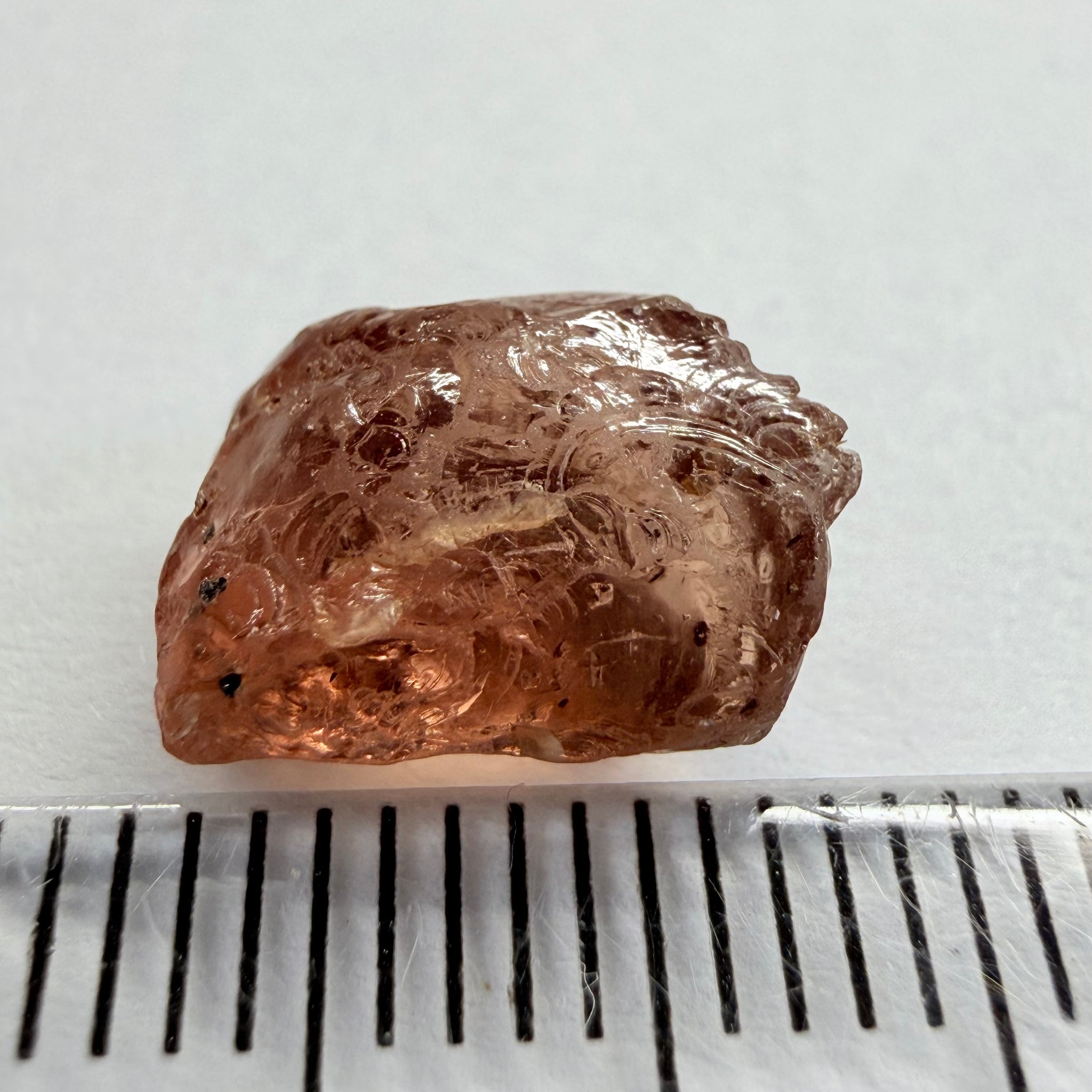 Champagne Malaya Garnet, 5.61ct, Tanzania, Untreated Unheated, spotty, colour shifting
