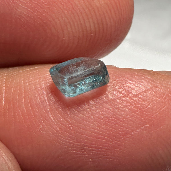 Blue Apatite Crystal, 0.86ct, Merelani, Tanzania, Untreated Unheated