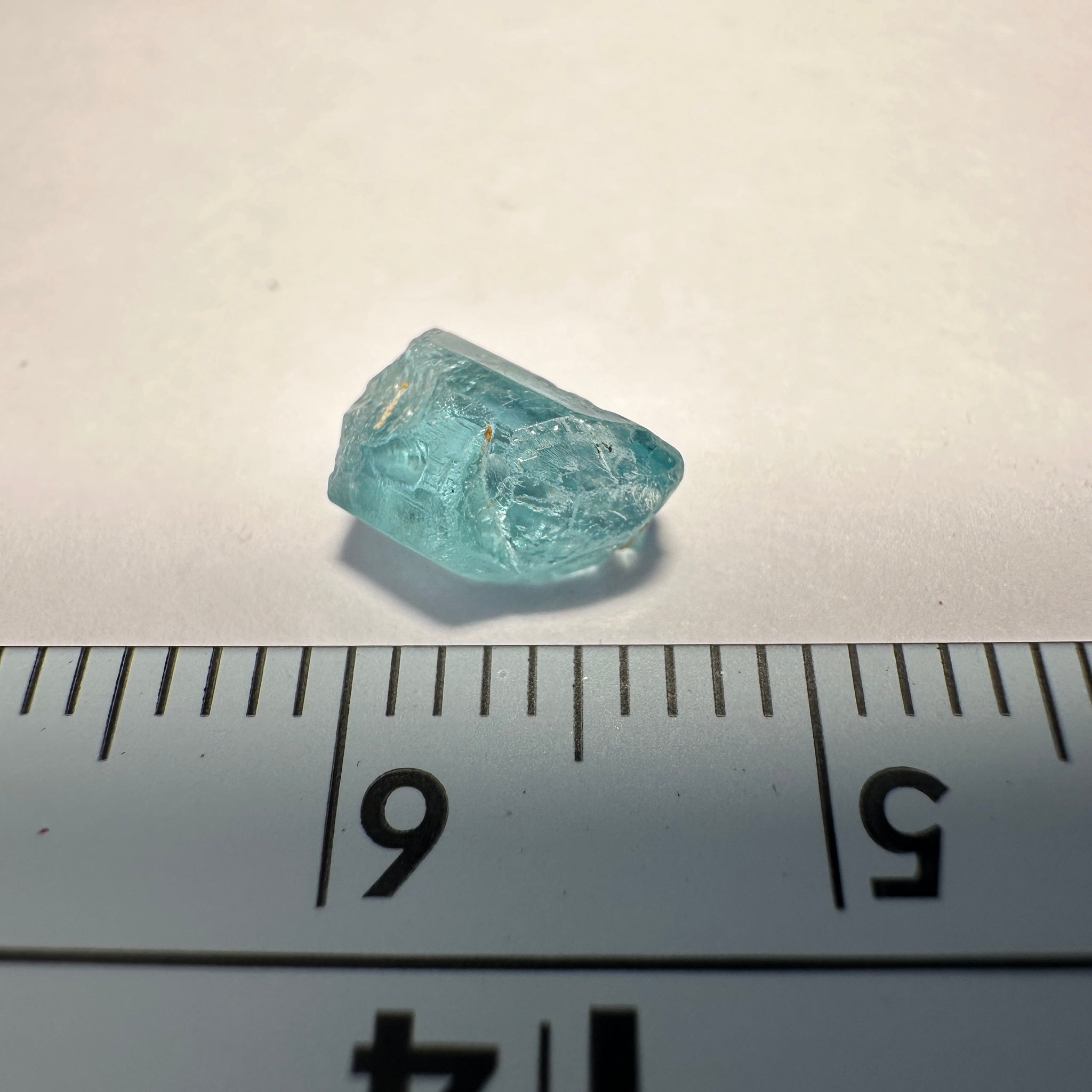 Blue Apatite Crystal, 1.61ct, Merelani, Tanzania, Untreated Unheated