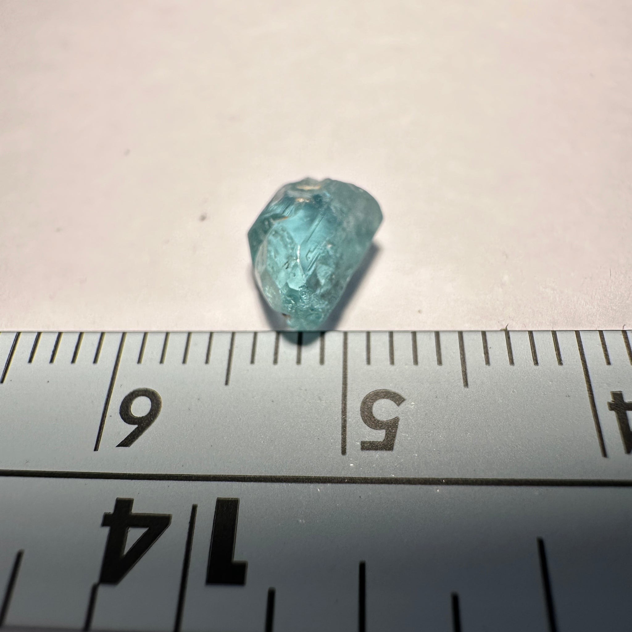 Blue Apatite Crystal, 1.61ct, Merelani, Tanzania, Untreated Unheated
