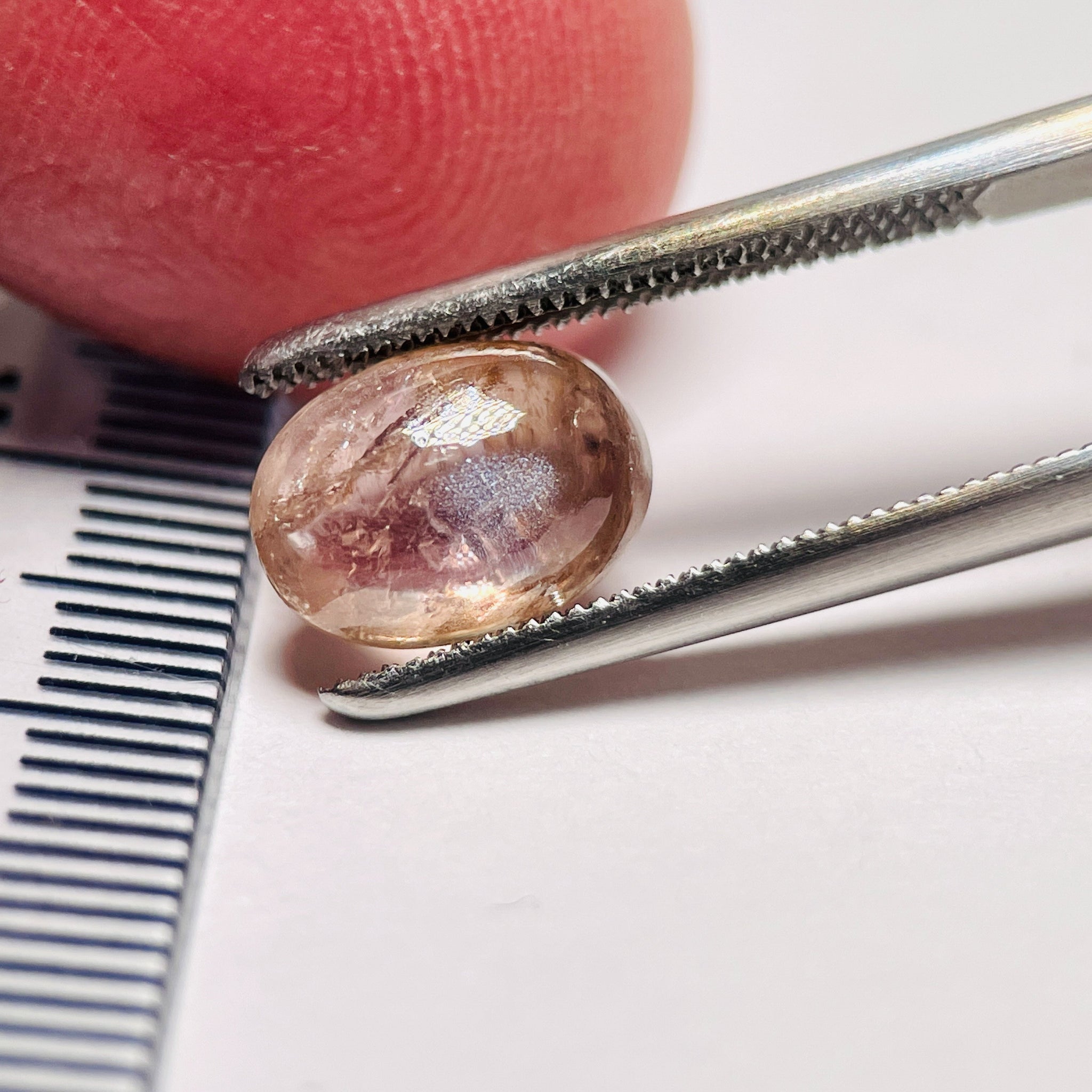 3.36Ct Sapphire Cabochon Umba Valley Tanzania. Untreated Unheated. Can Be Used As Is Or Facet It