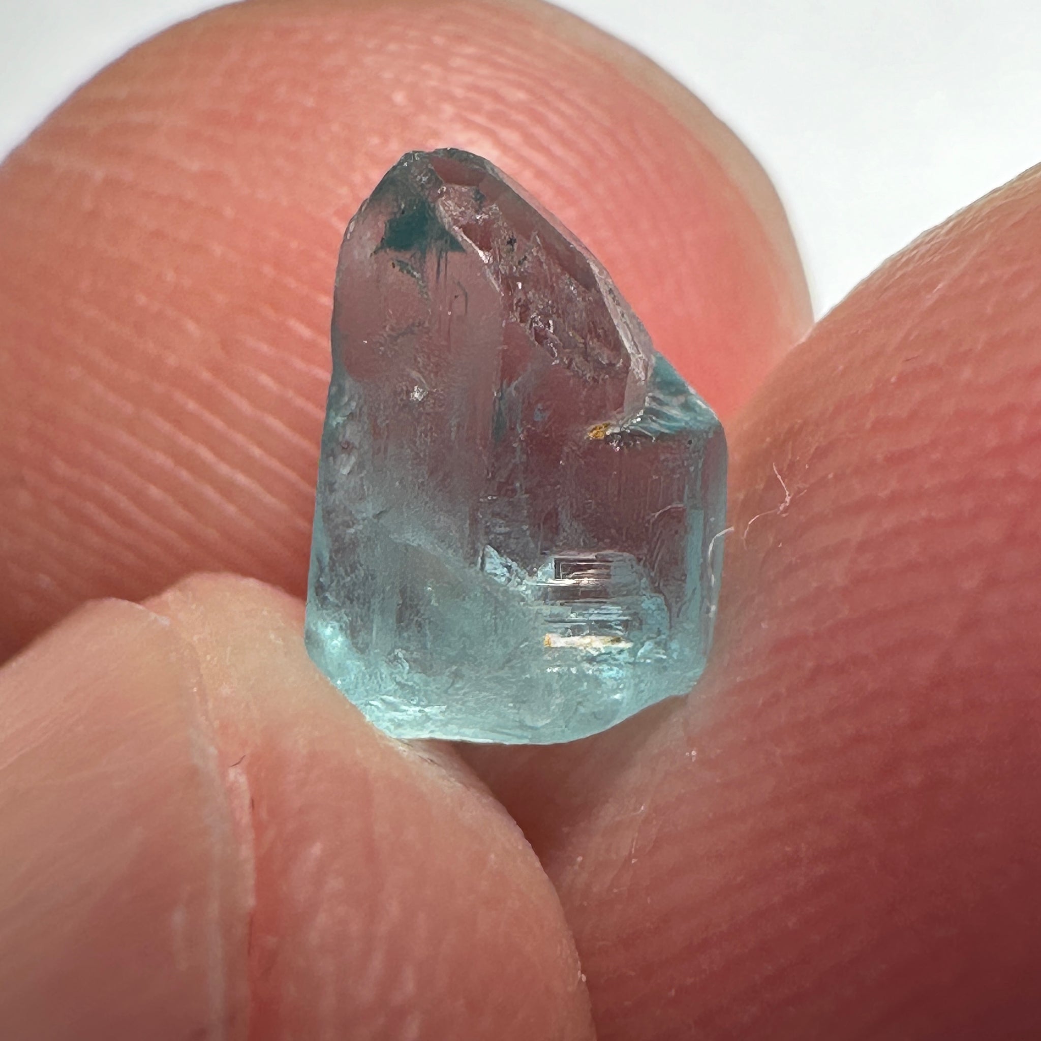 Blue Apatite Crystal, 1.61ct, Merelani, Tanzania, Untreated Unheated