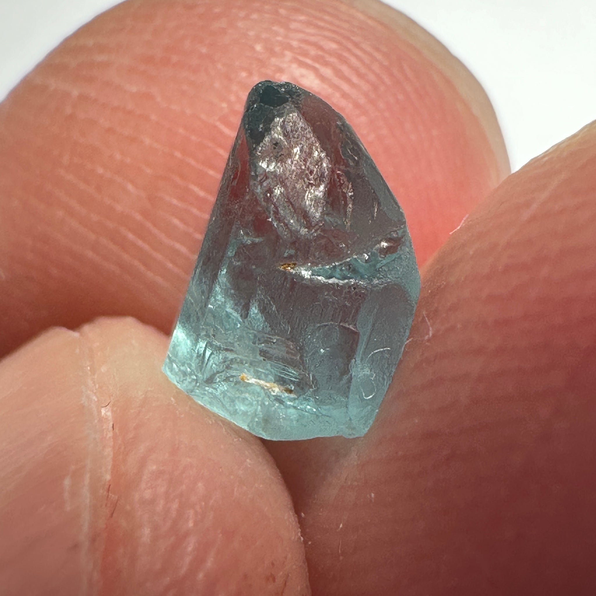 Blue Apatite Crystal, 1.61ct, Merelani, Tanzania, Untreated Unheated