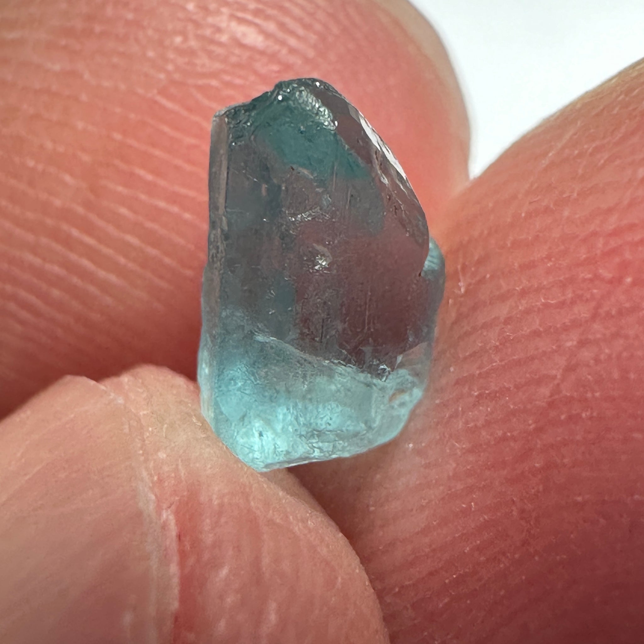 Blue Apatite Crystal, 1.61ct, Merelani, Tanzania, Untreated Unheated
