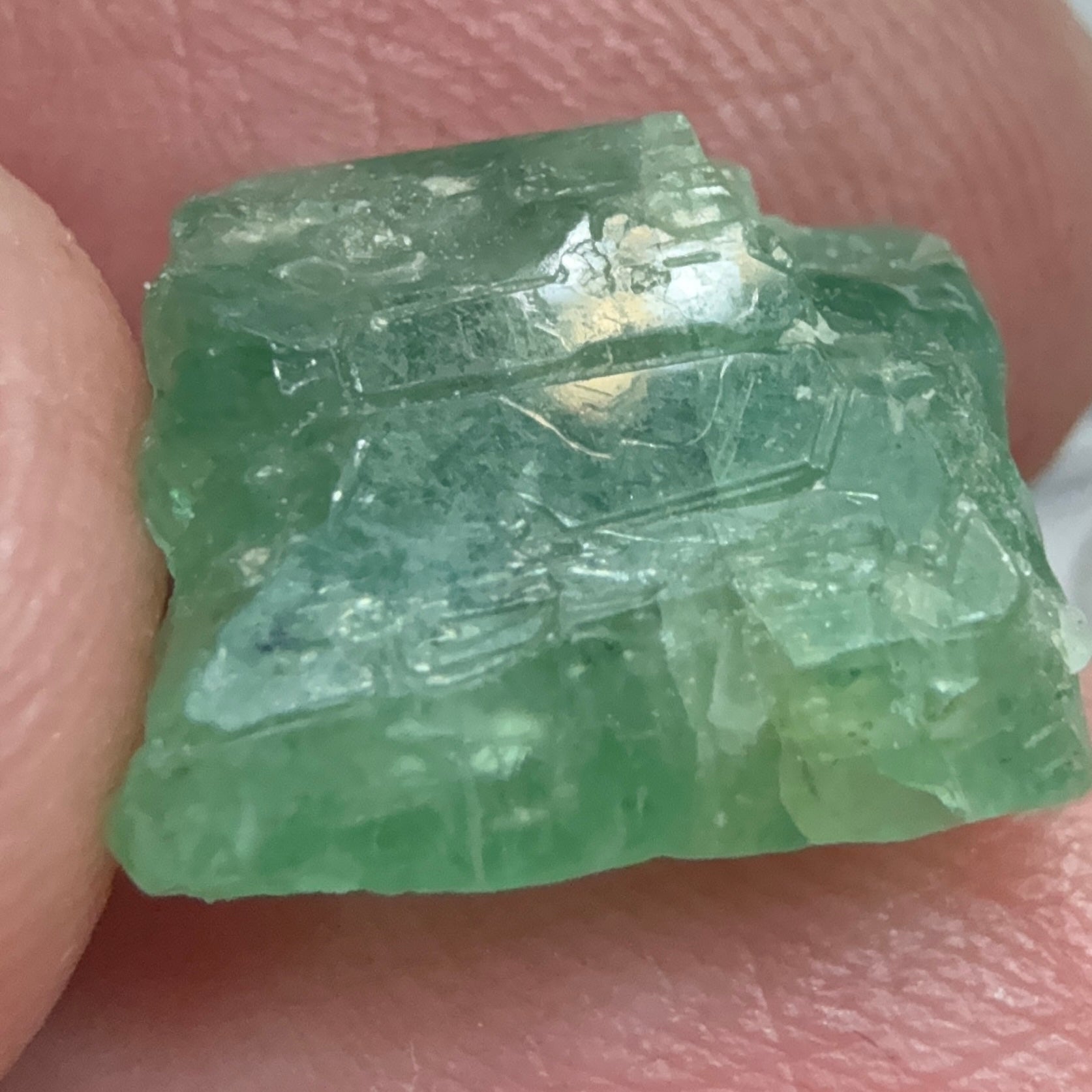 Emerald Crystal, 8.14ct, Tanzania, Untreated Unheated, specimen grade