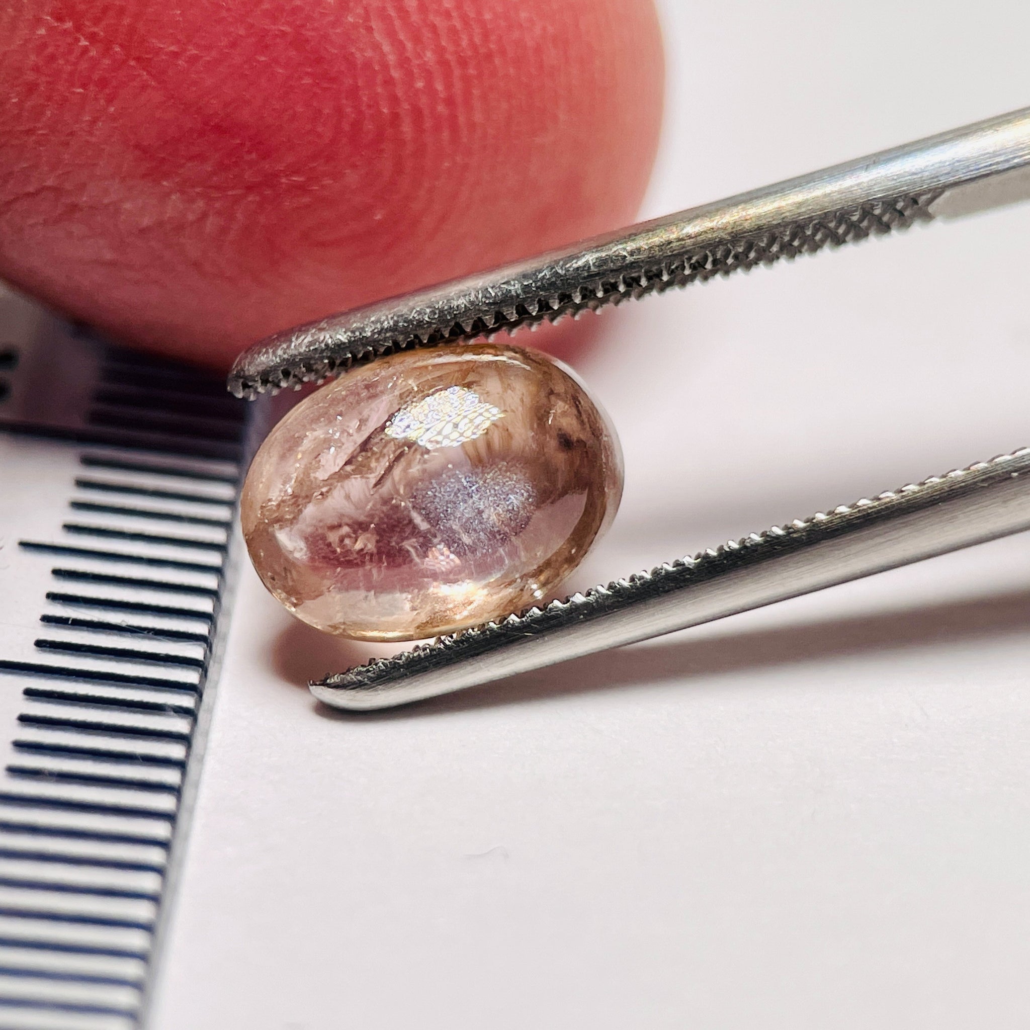 3.36Ct Sapphire Cabochon Umba Valley Tanzania. Untreated Unheated. Can Be Used As Is Or Facet It