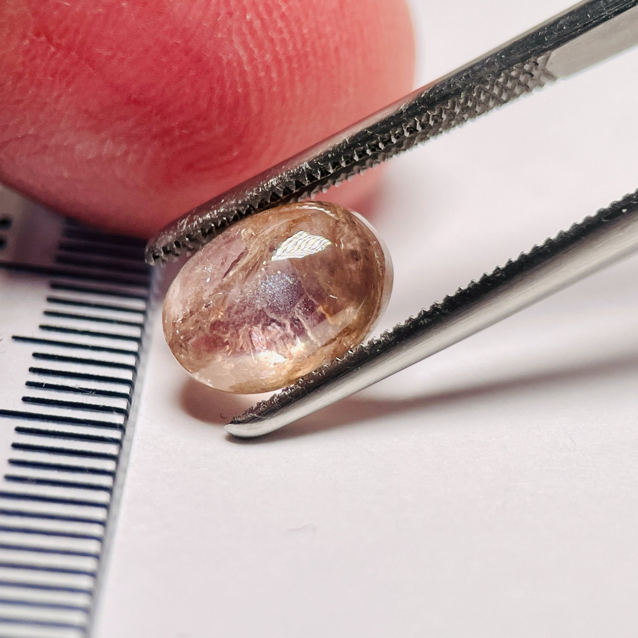 3.36Ct Sapphire Cabochon Umba Valley Tanzania. Untreated Unheated. Can Be Used As Is Or Facet It