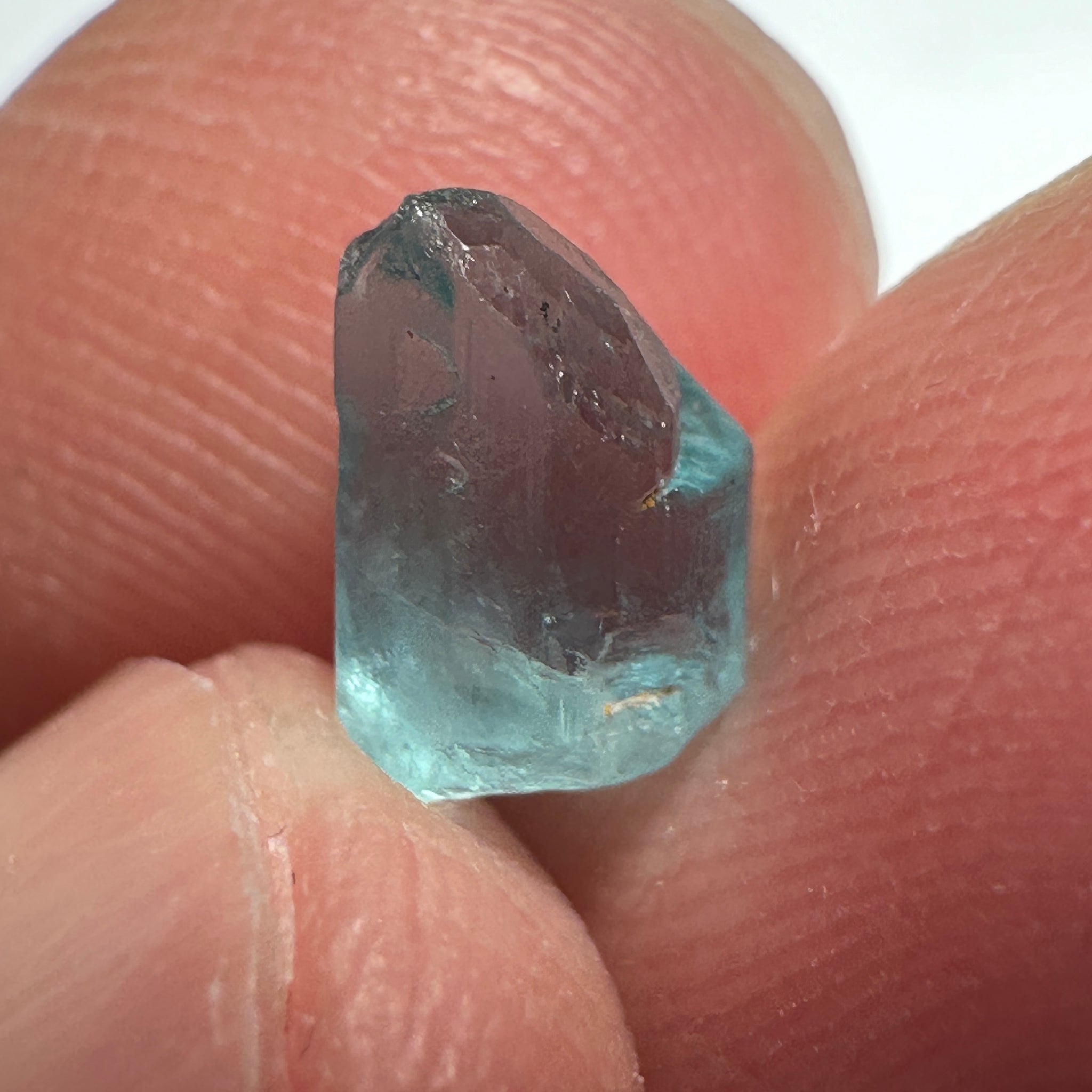 Blue Apatite Crystal, 1.61ct, Merelani, Tanzania, Untreated Unheated