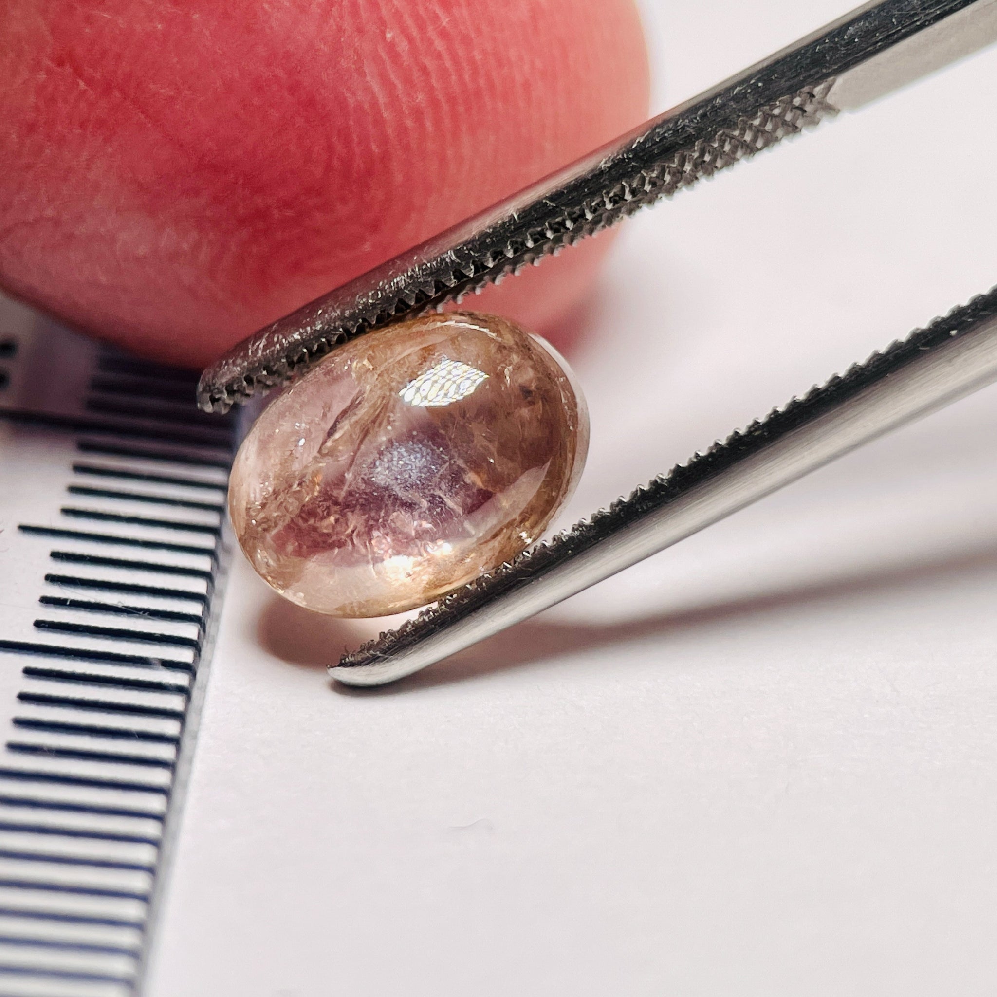 3.36Ct Sapphire Cabochon Umba Valley Tanzania. Untreated Unheated. Can Be Used As Is Or Facet It