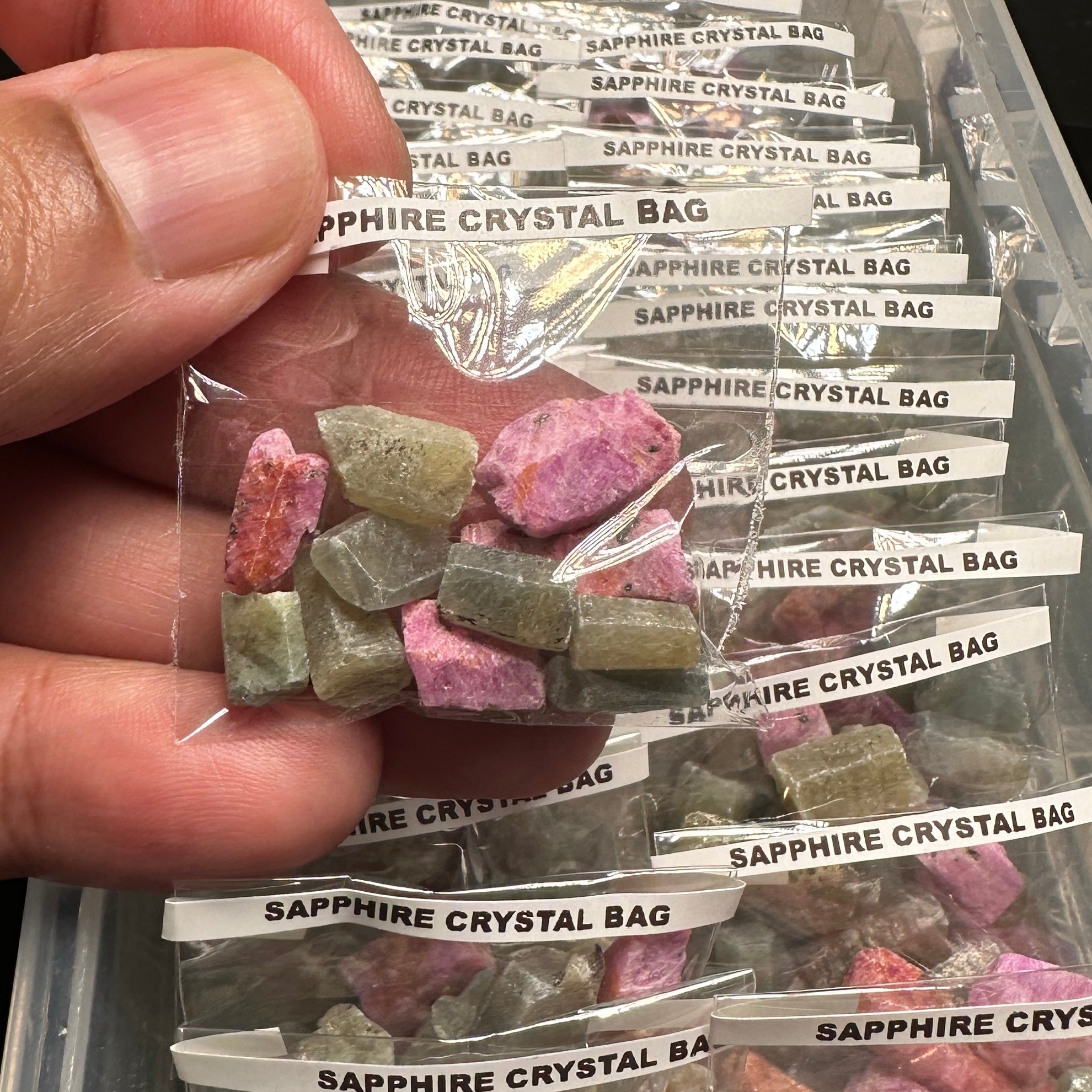 Sapphire Crystal Bag, Tanzania