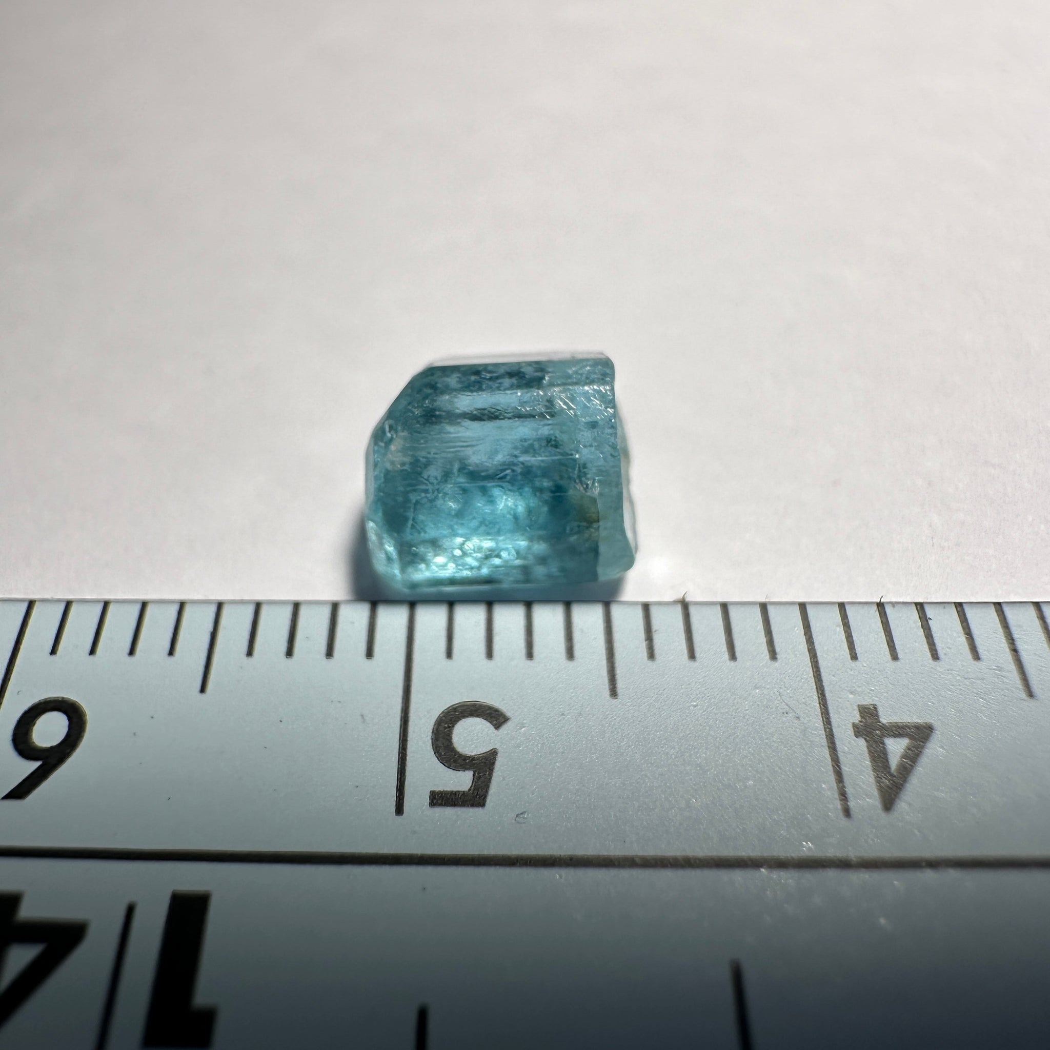 Blue Apatite Crystal, 2.41ct, Merelani, Tanzania, Untreated Unheated