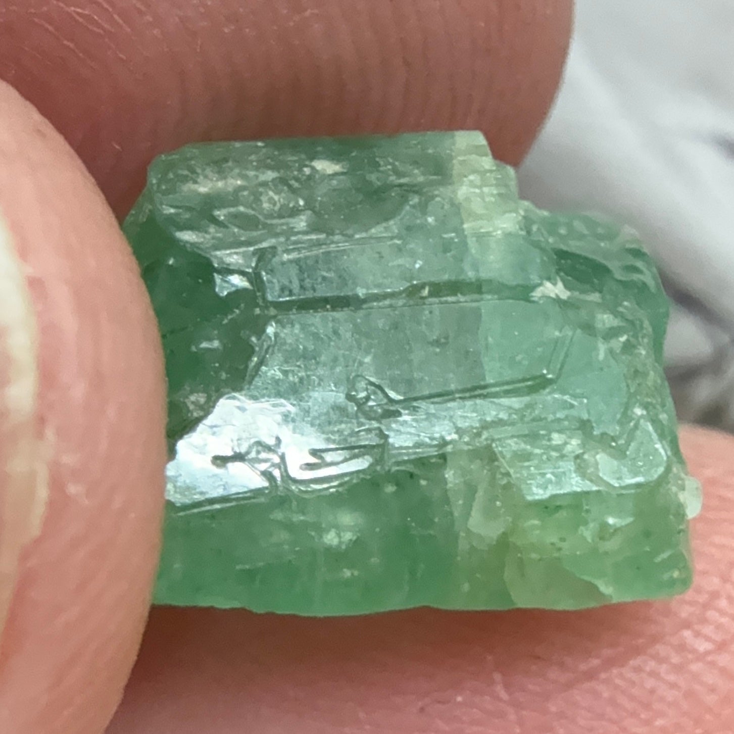 Emerald Crystal, 8.14ct, Tanzania, Untreated Unheated, specimen grade