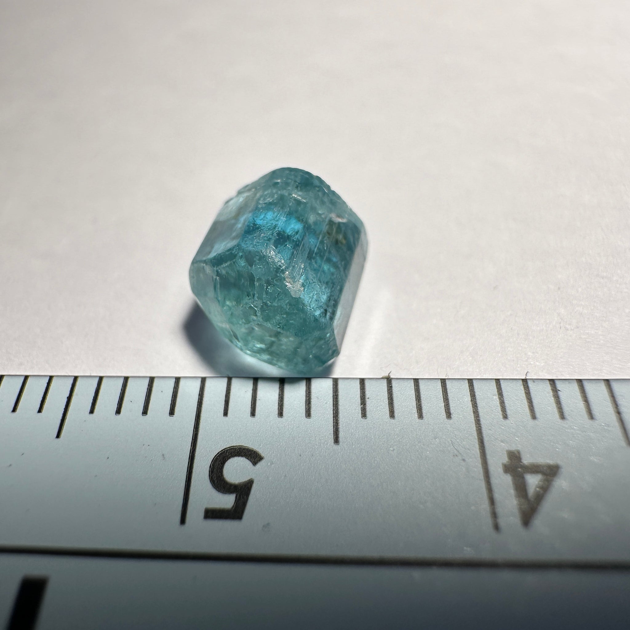Blue Apatite Crystal, 2.41ct, Merelani, Tanzania, Untreated Unheated