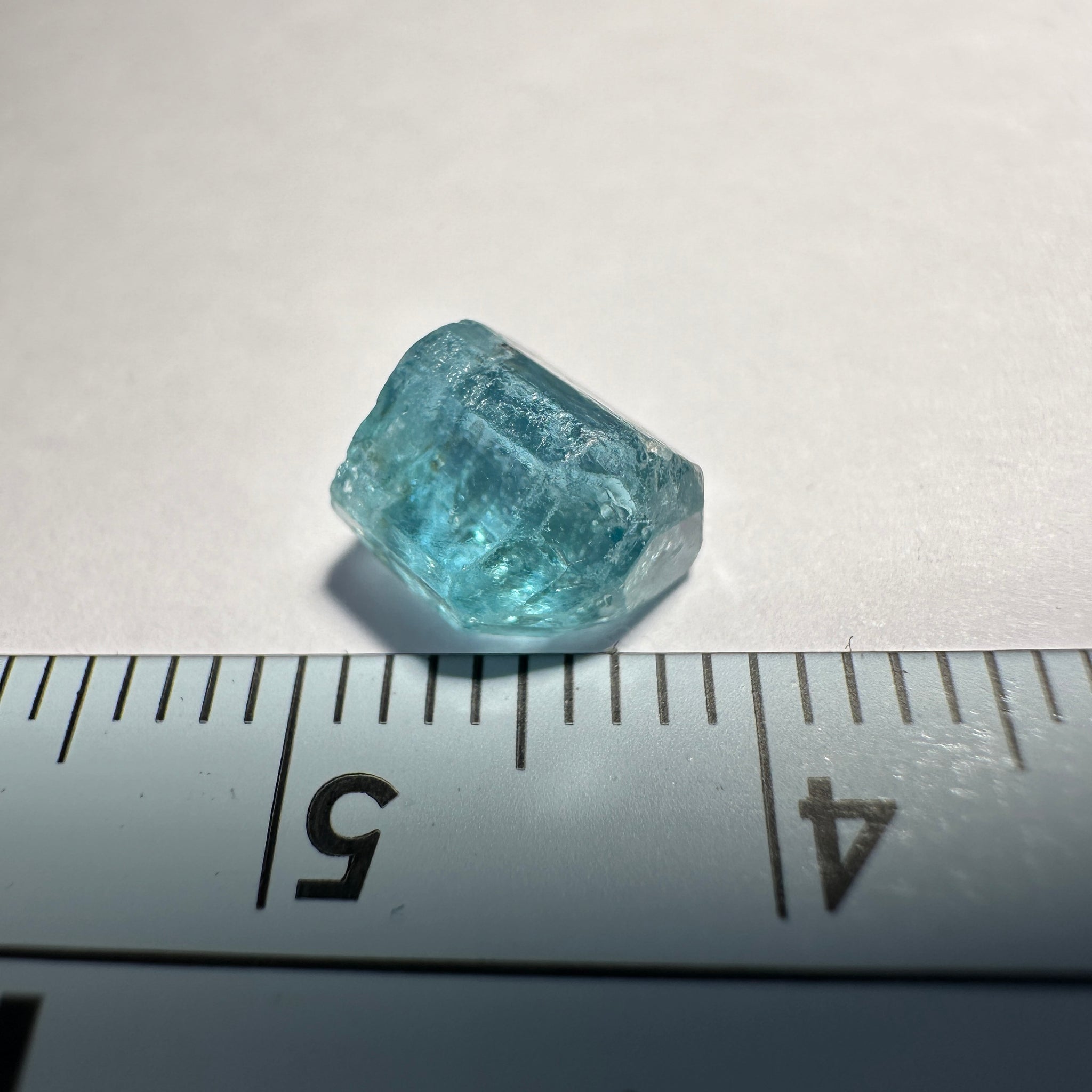 Blue Apatite Crystal, 2.41ct, Merelani, Tanzania, Untreated Unheated