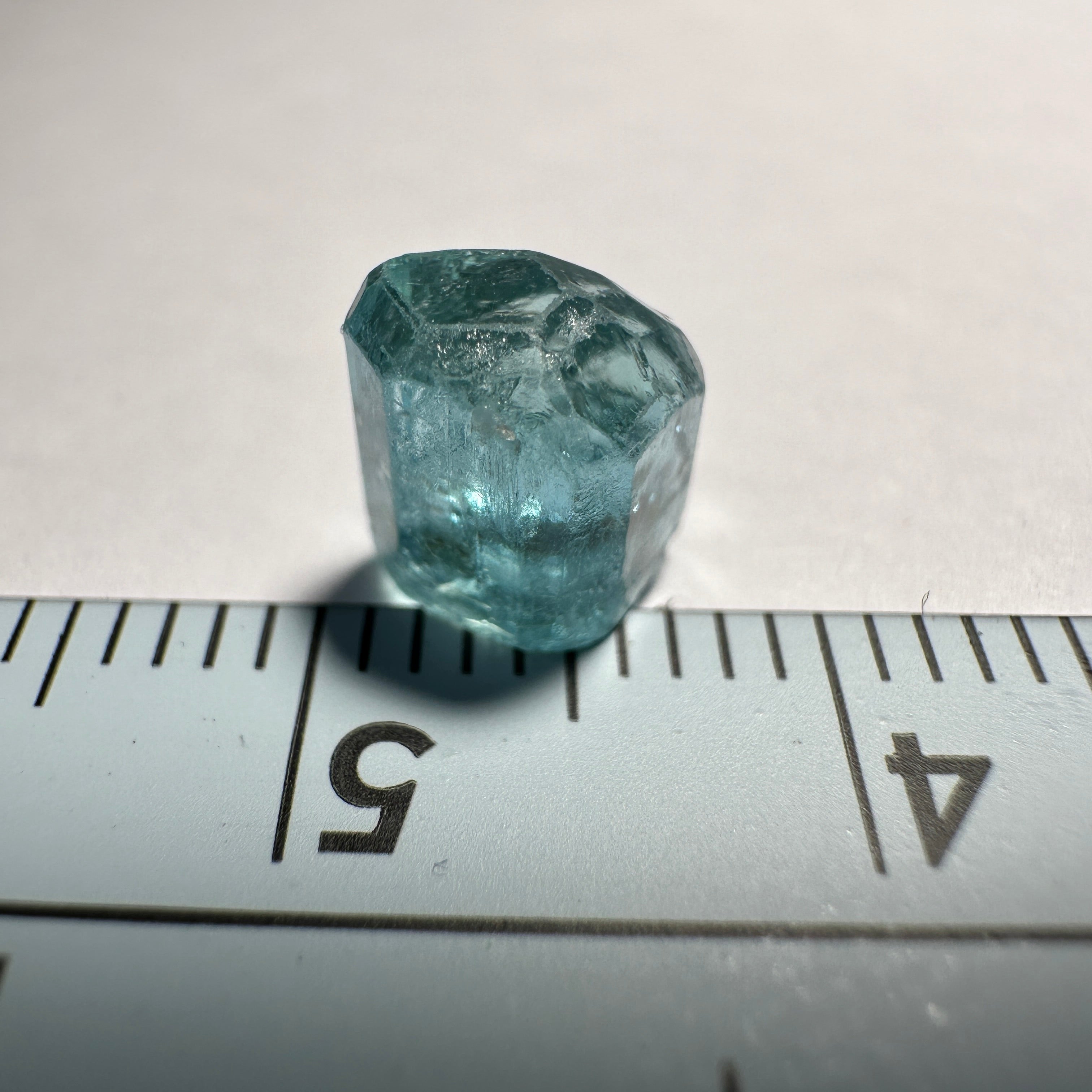 2.41ct Blue Apatite Crystal, Merelani, Tanzania, Untreated Unheated