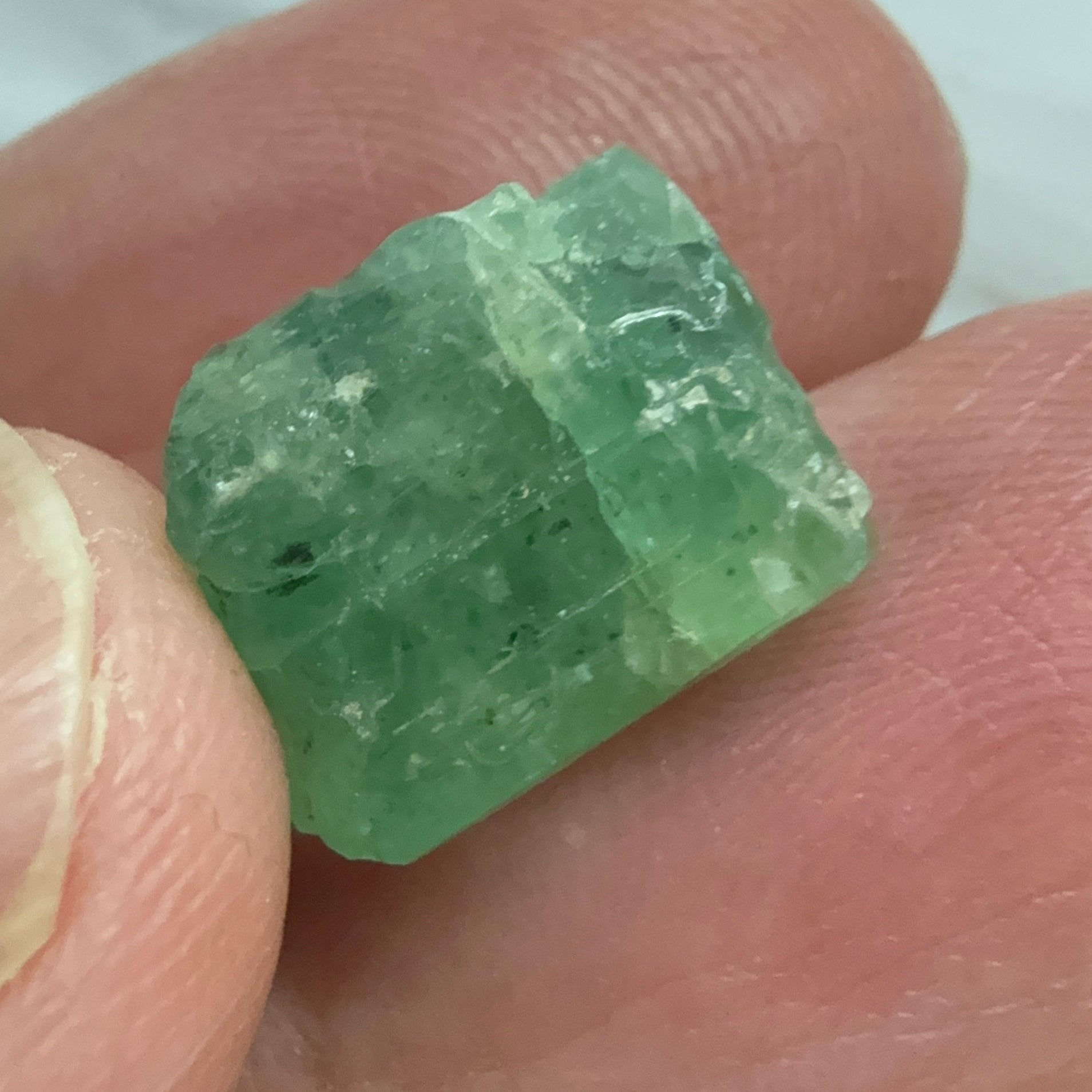 Emerald Crystal, 8.14ct, Tanzania, Untreated Unheated, specimen grade