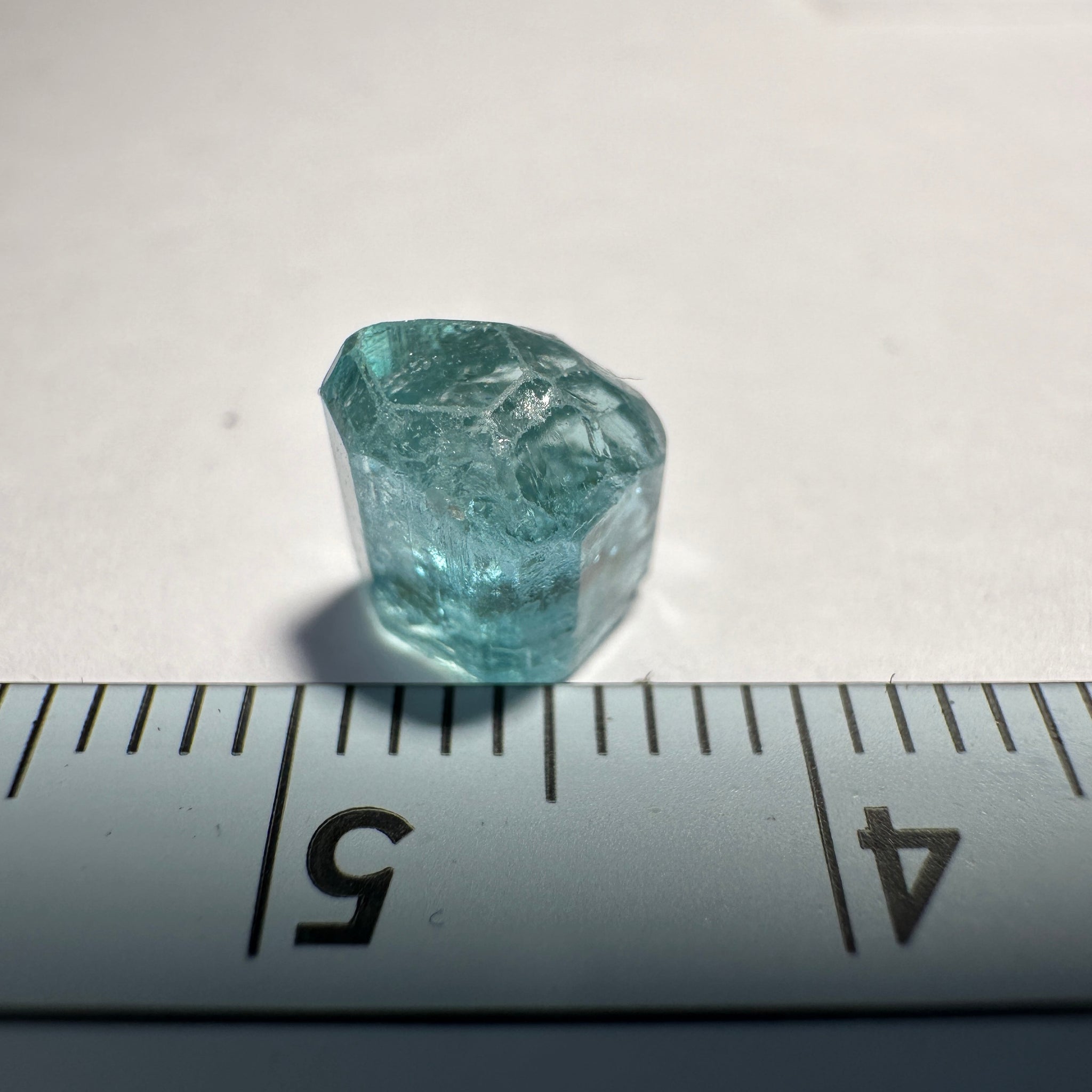 Blue Apatite Crystal, 2.41ct, Merelani, Tanzania, Untreated Unheated