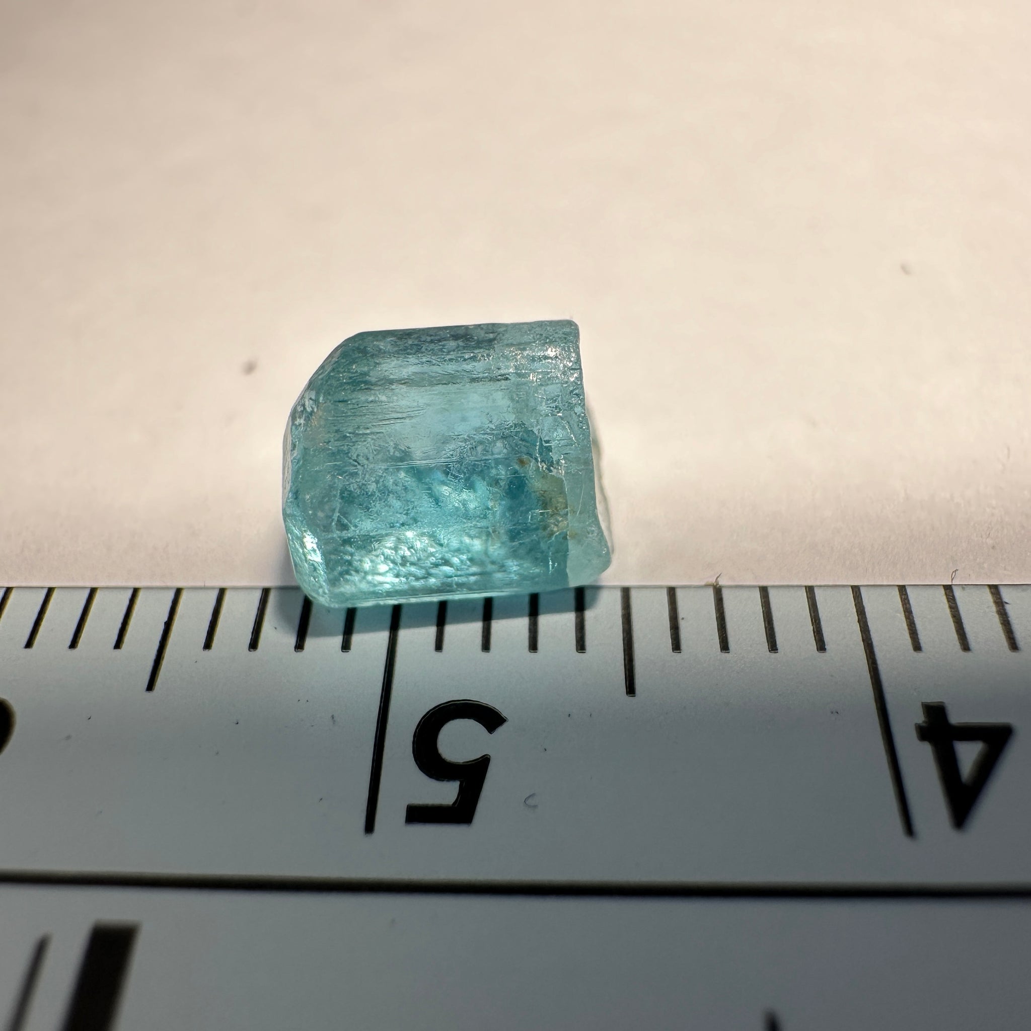 Blue Apatite Crystal, 2.41ct, Merelani, Tanzania, Untreated Unheated