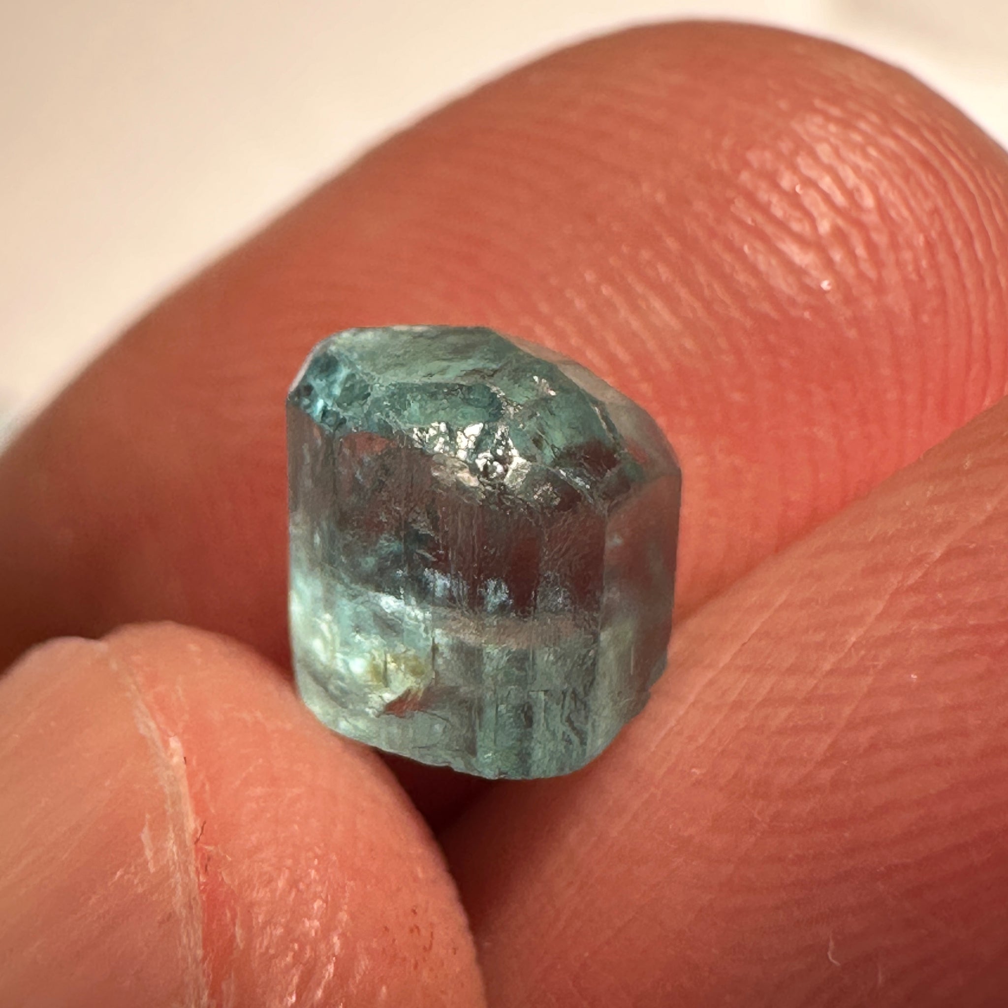 Blue Apatite Crystal, 2.41ct, Merelani, Tanzania, Untreated Unheated
