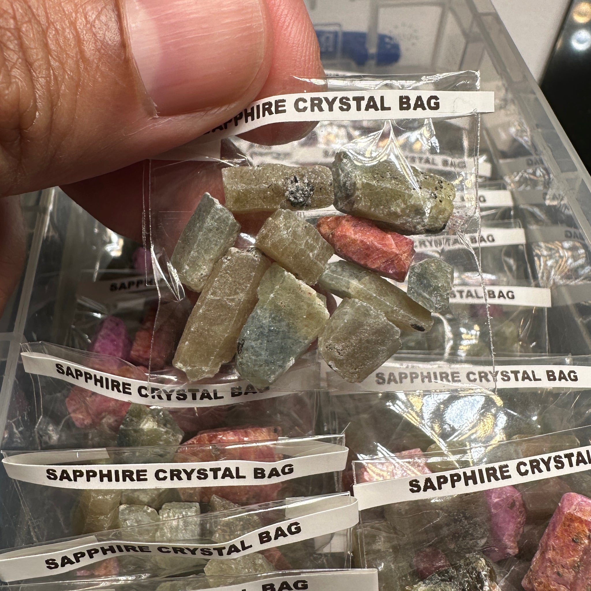 Sapphire Crystal Bag, Tanzania