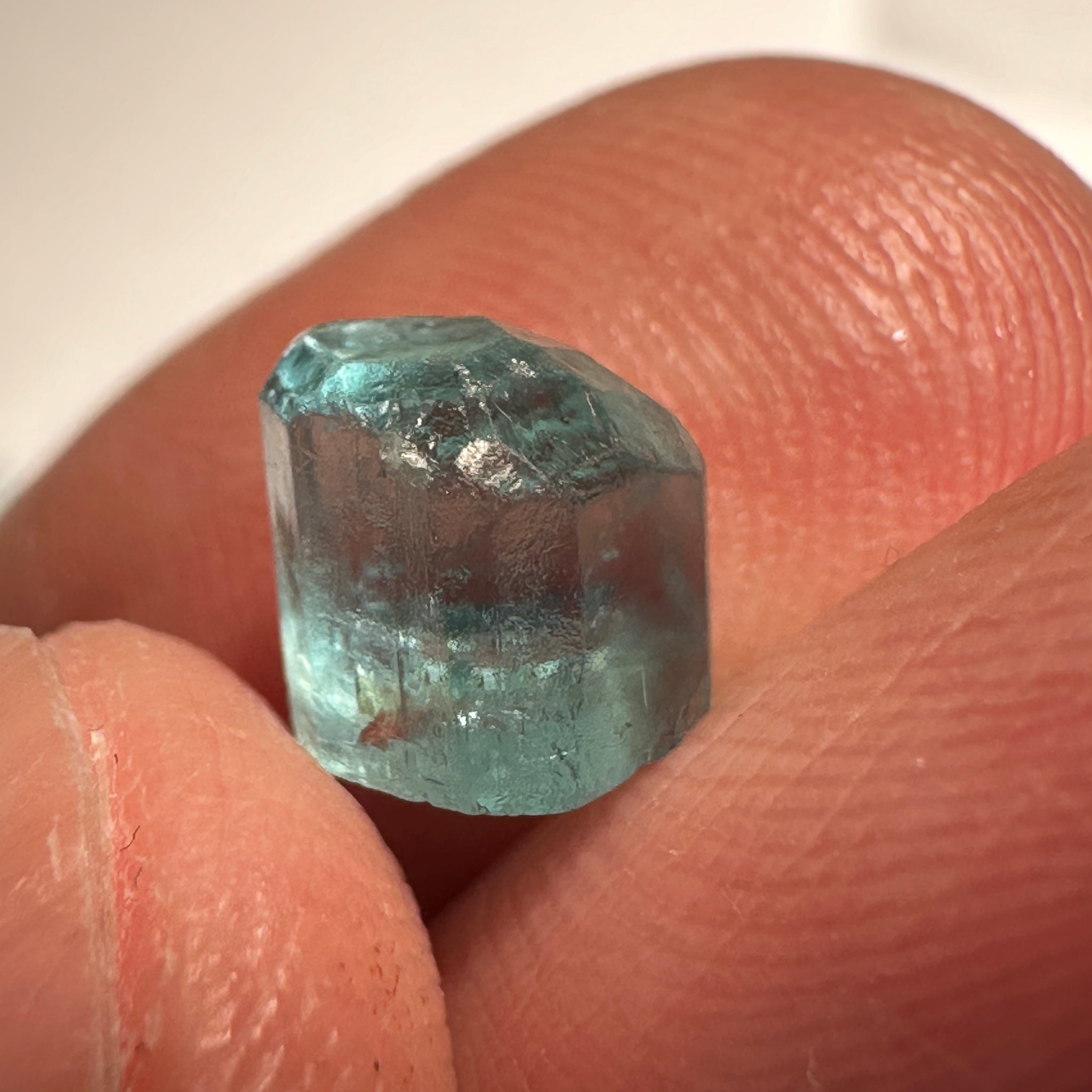 Blue Apatite Crystal, 2.41ct, Merelani, Tanzania, Untreated Unheated