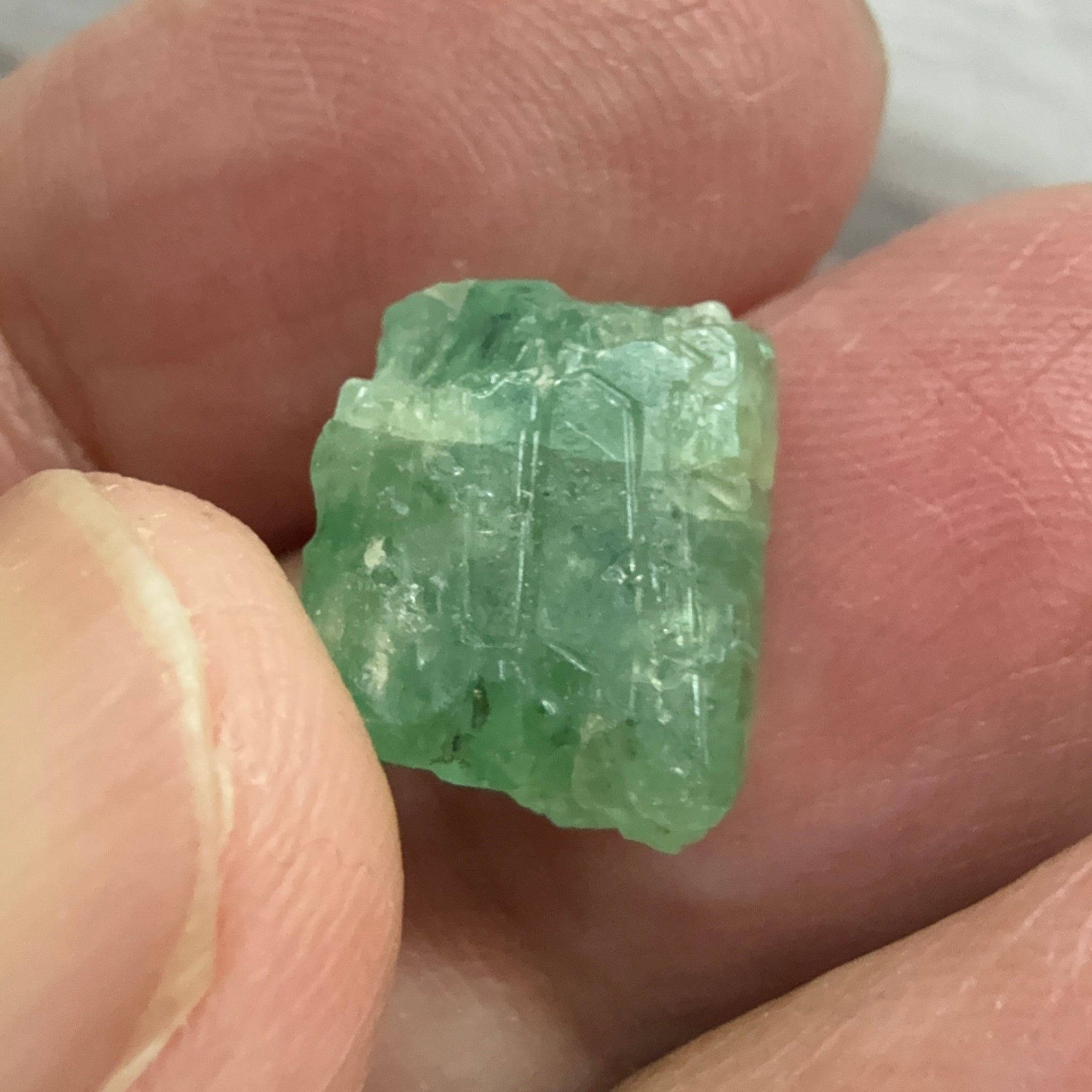 Emerald Crystal, 8.14ct, Tanzania, Untreated Unheated, specimen grade