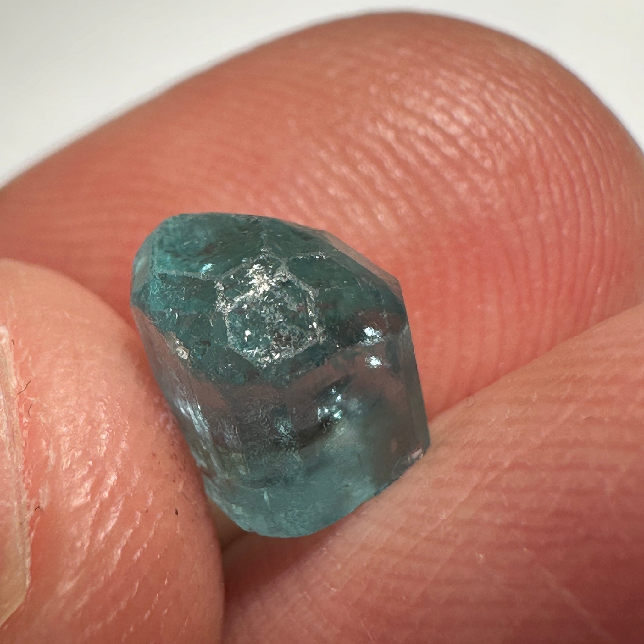 Blue Apatite Crystal, 2.41ct, Merelani, Tanzania, Untreated Unheated