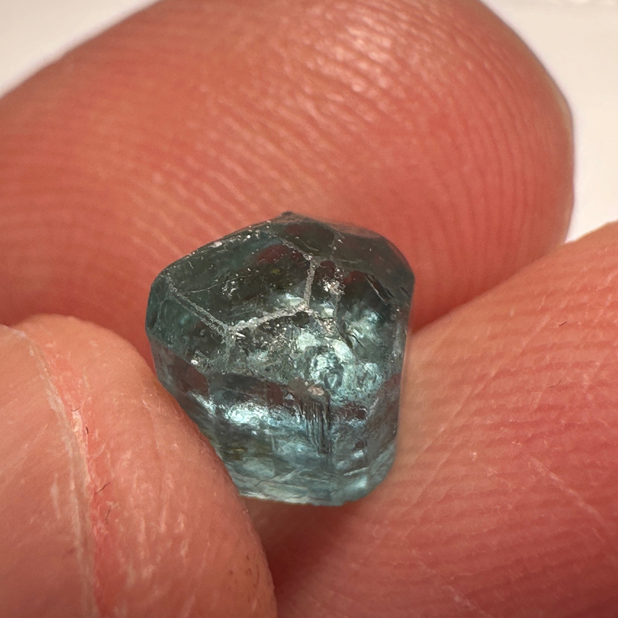 Blue Apatite Crystal, 2.41ct, Merelani, Tanzania, Untreated Unheated