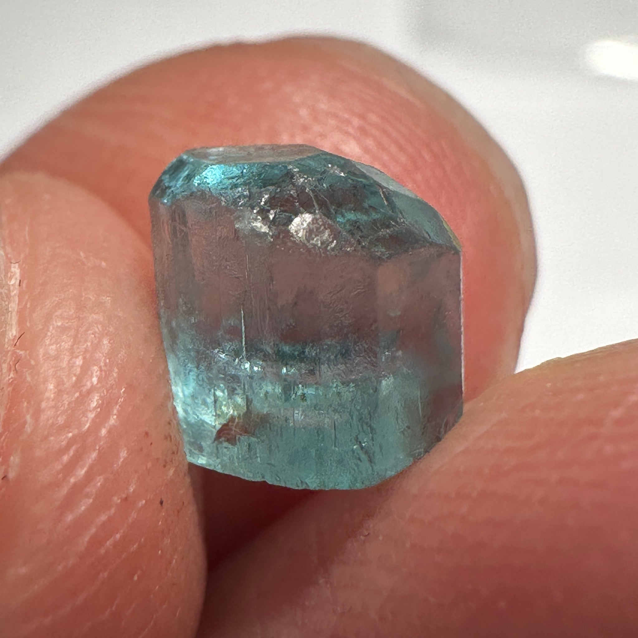 Blue Apatite Crystal, 2.41ct, Merelani, Tanzania, Untreated Unheated