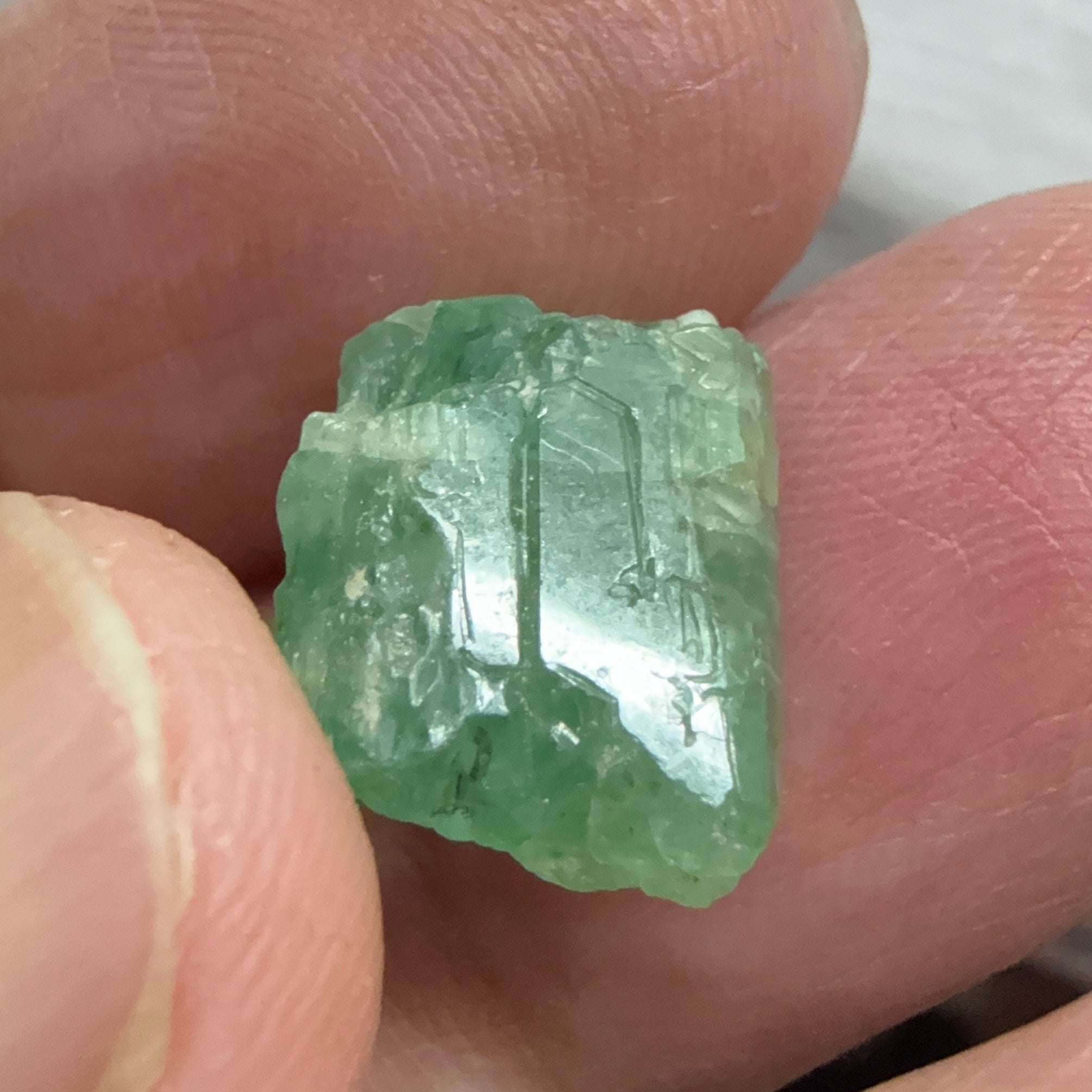 Emerald Crystal, 8.14ct, Tanzania, Untreated Unheated, specimen grade